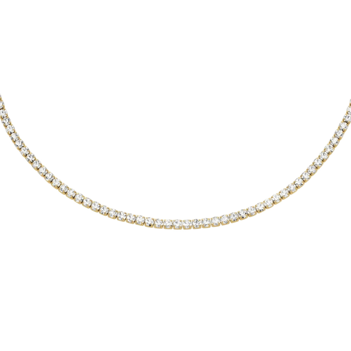 Rosefield Tennis Necklace | Gold