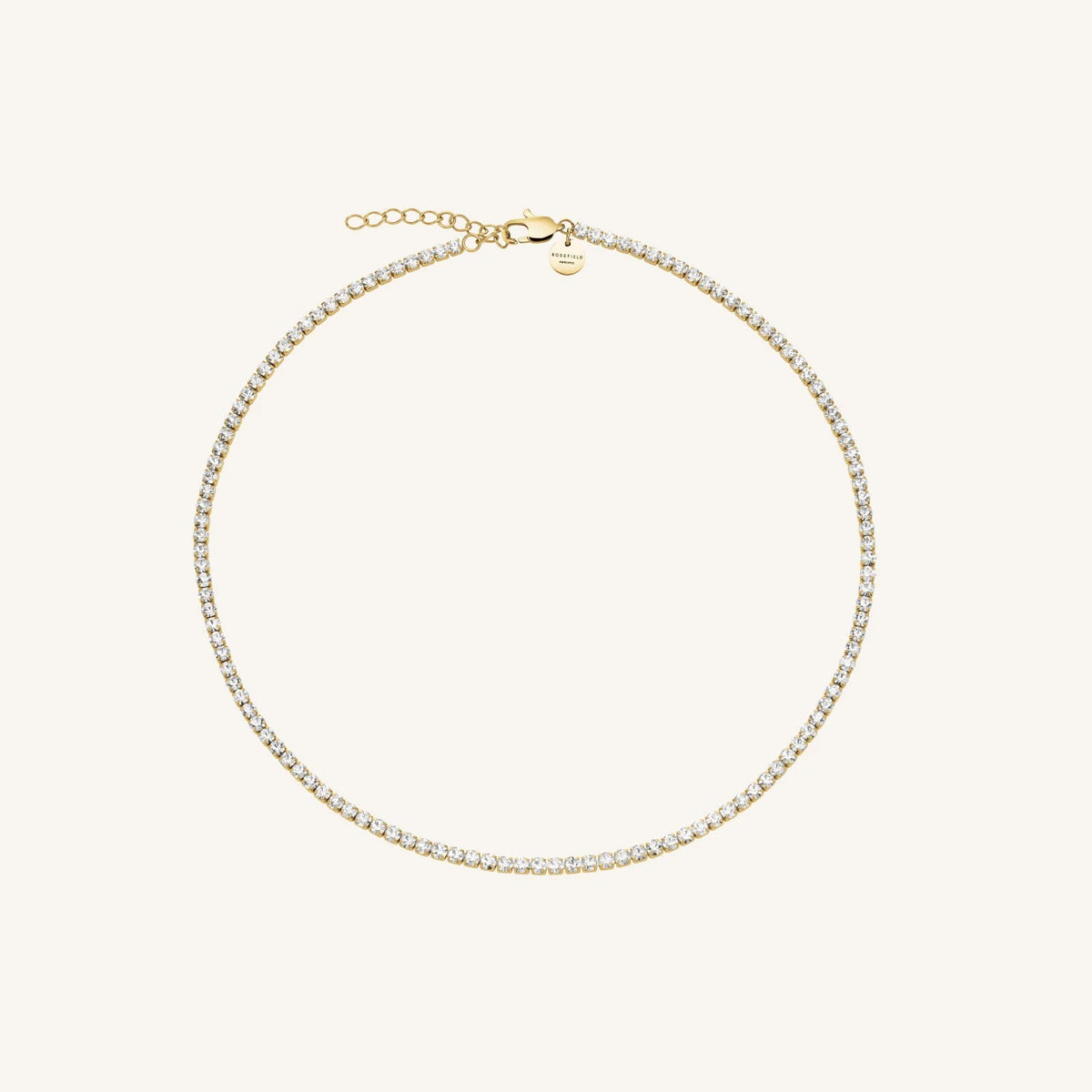Rosefield Tennis Necklace | Gold