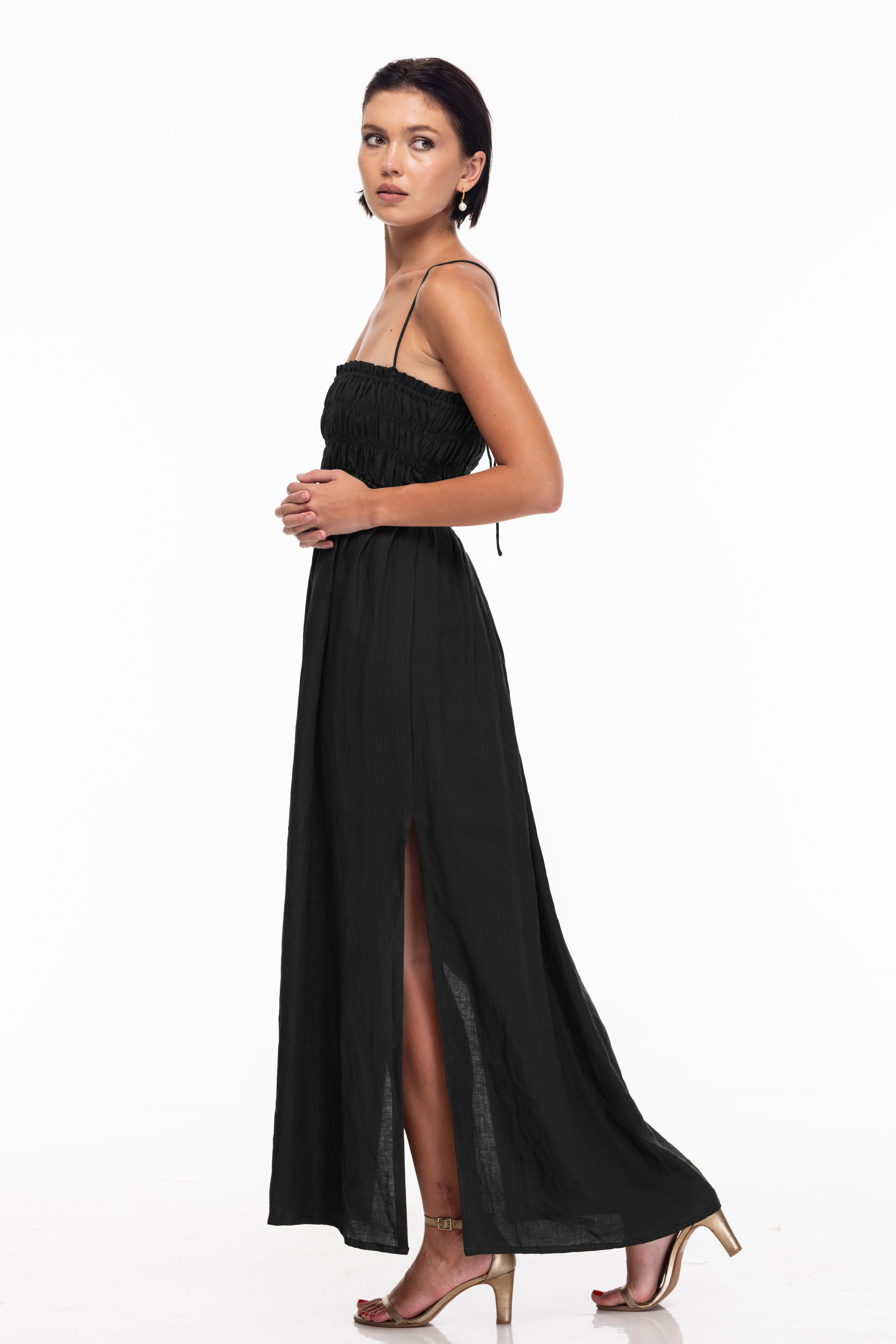 Running Through The Fields Dress - Black