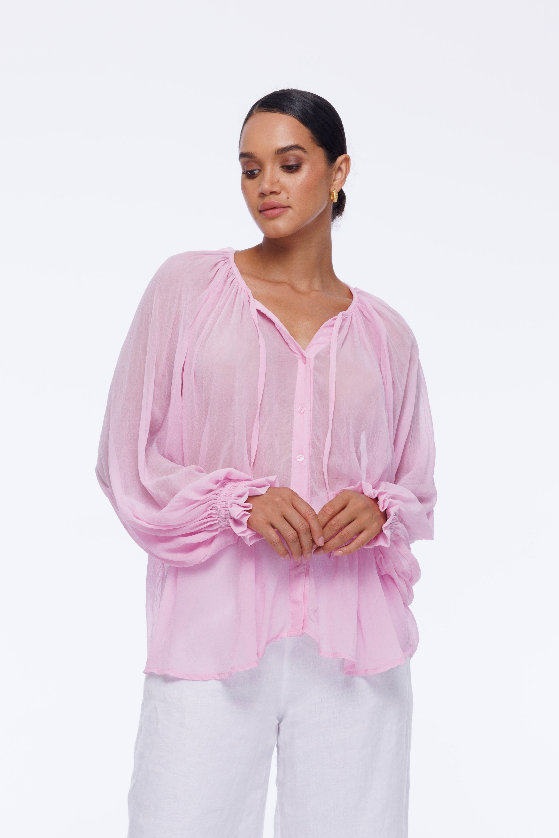 Ruthie Blouse - Daisy Pink