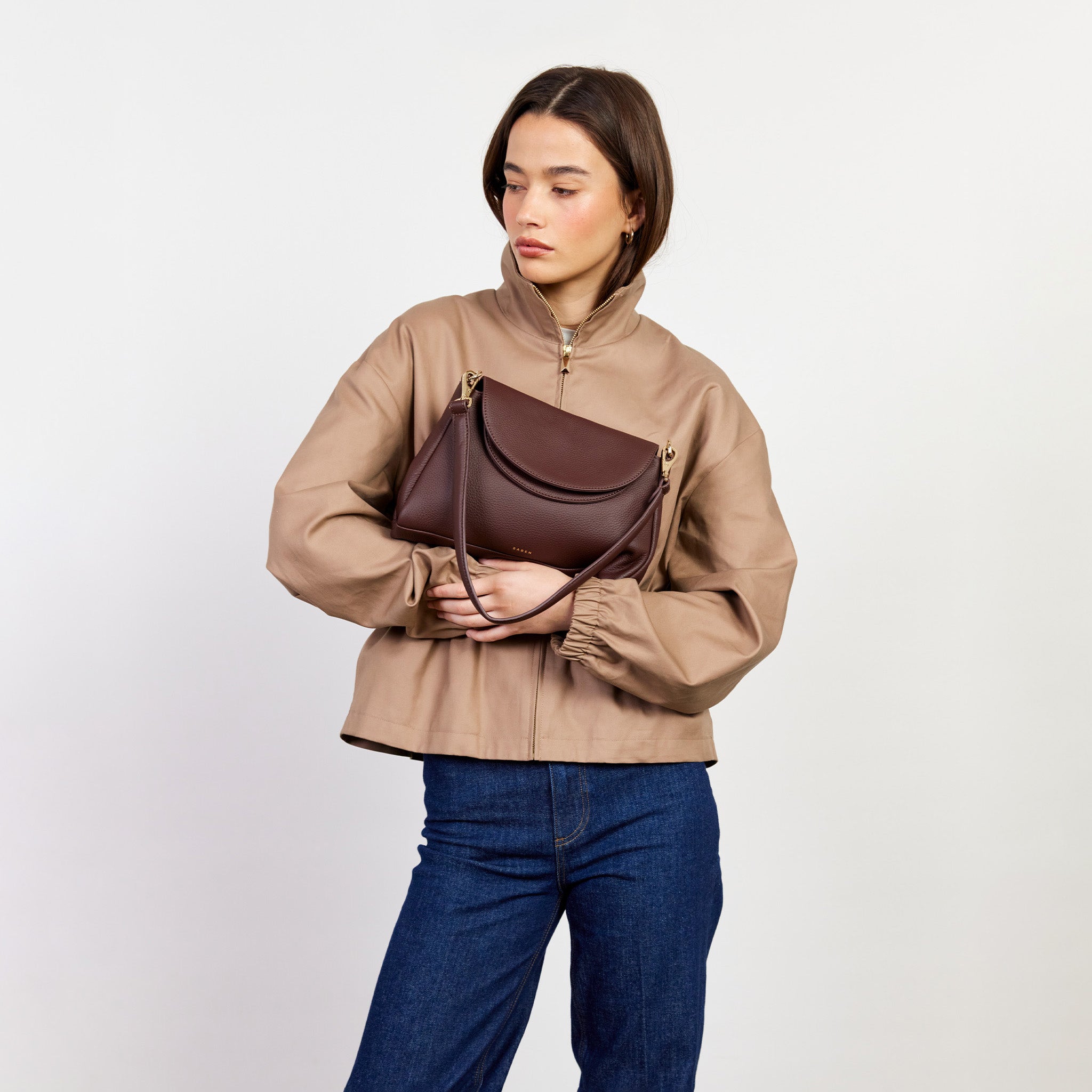 Saben - Beckett Crossbody Bag - Espresso Luxe