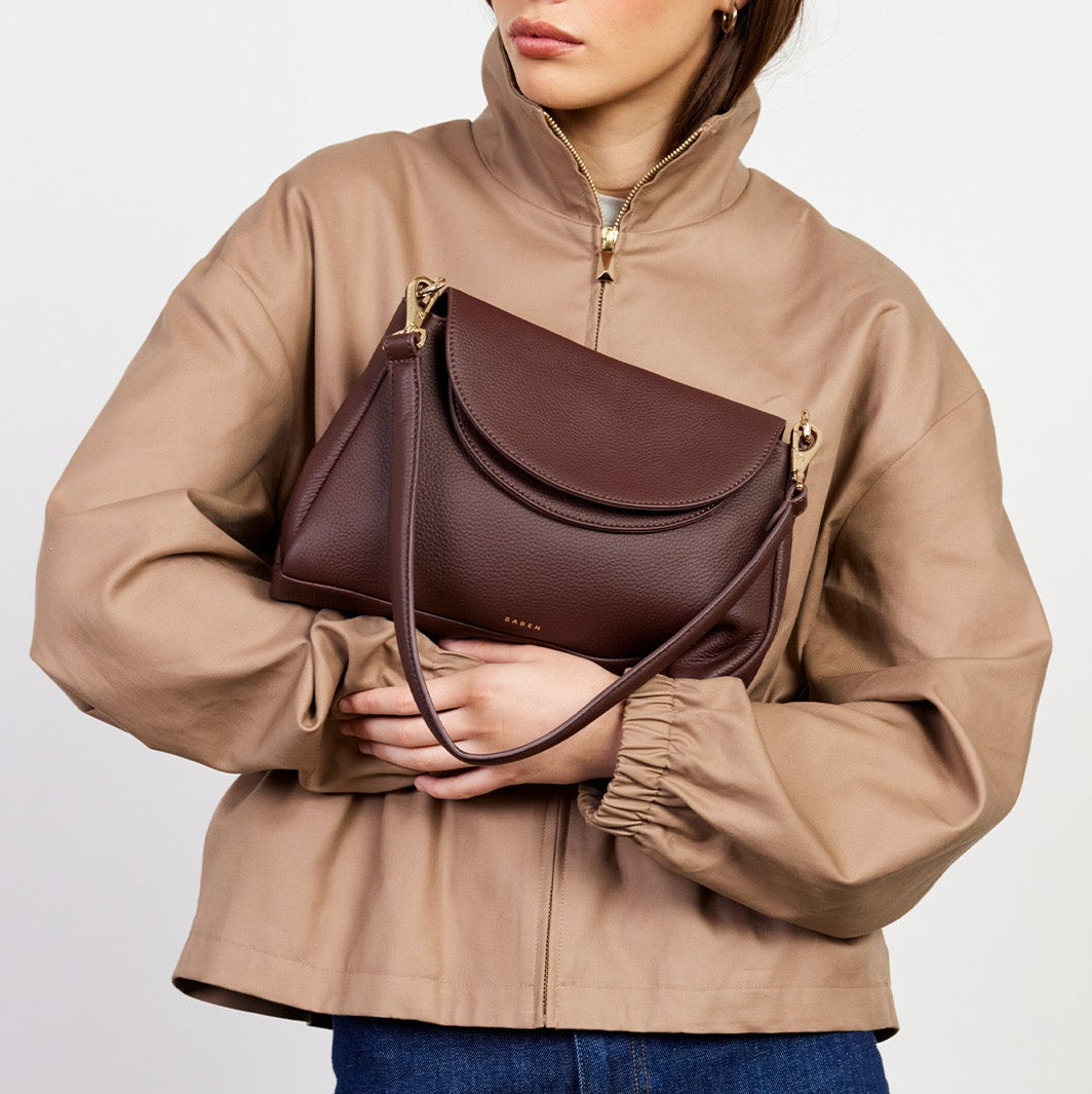 Saben - Beckett Crossbody Bag - Espresso Luxe