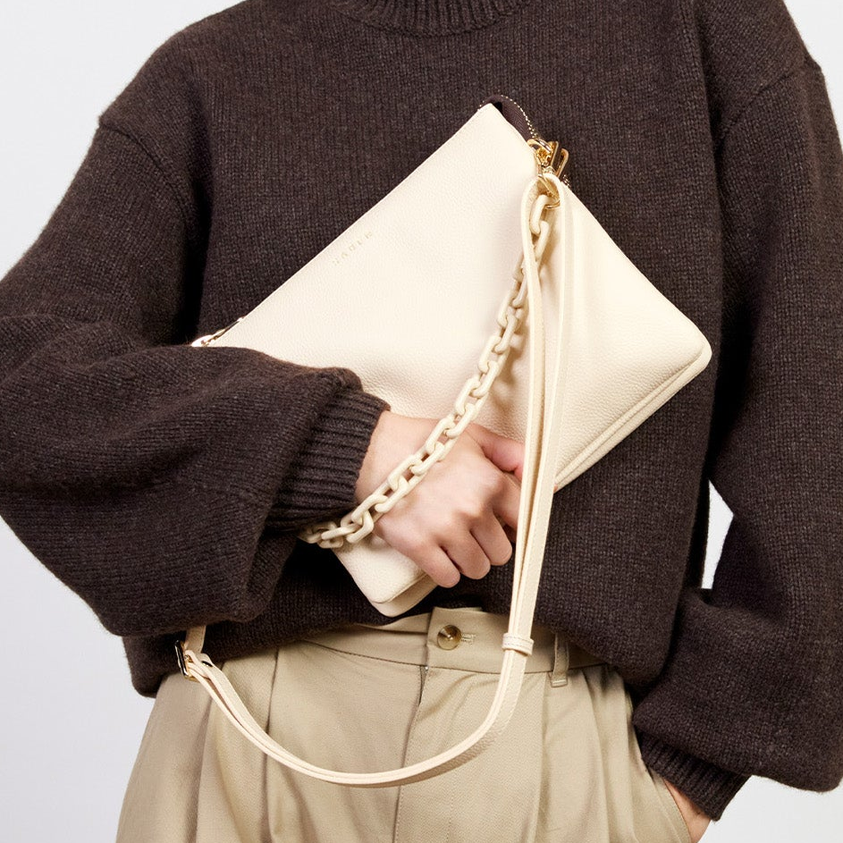 Saben - Matilda Crossbody - Vanilla + Tonal Chain