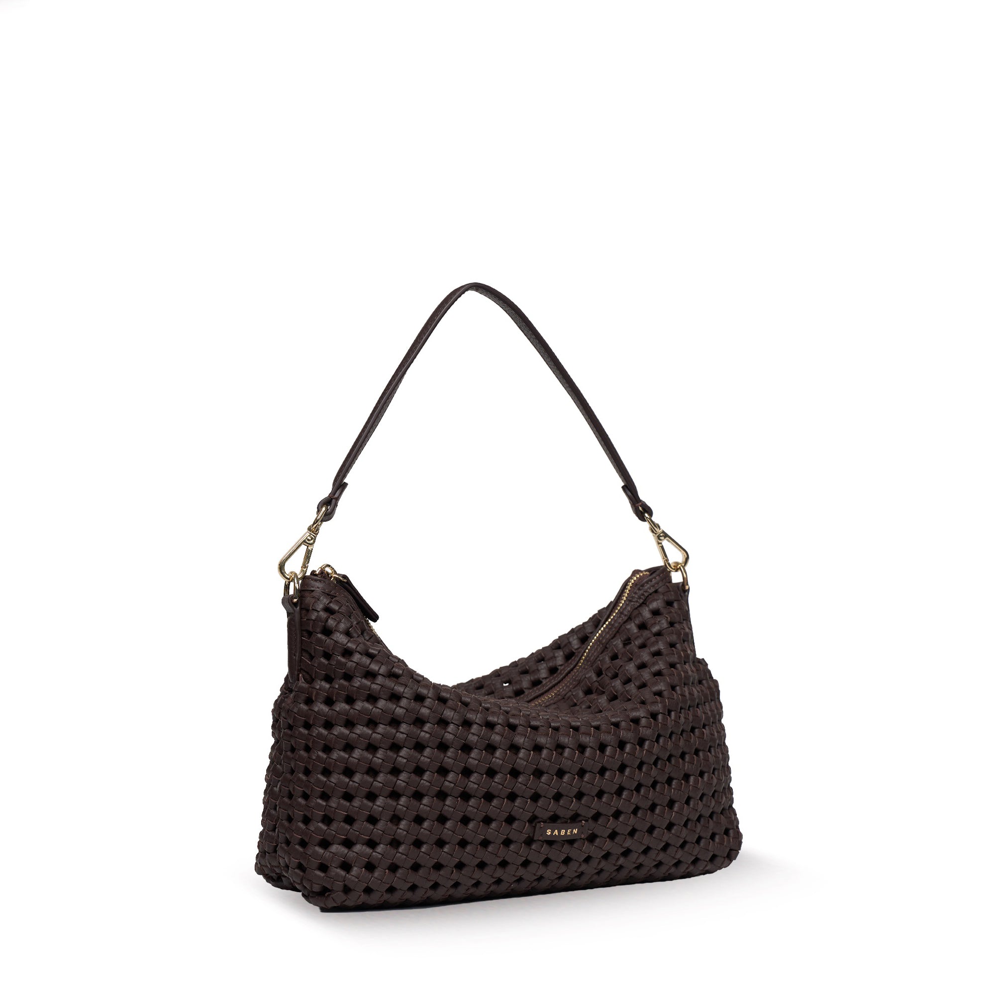 Saben - Claudia Shoulder Bag - Cacao Braid