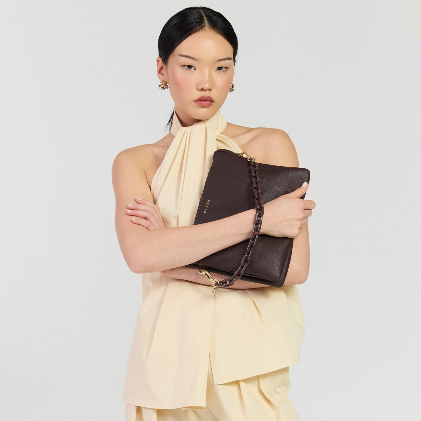 Saben - Matilda Crossbody - Cacao + Tonal Chain