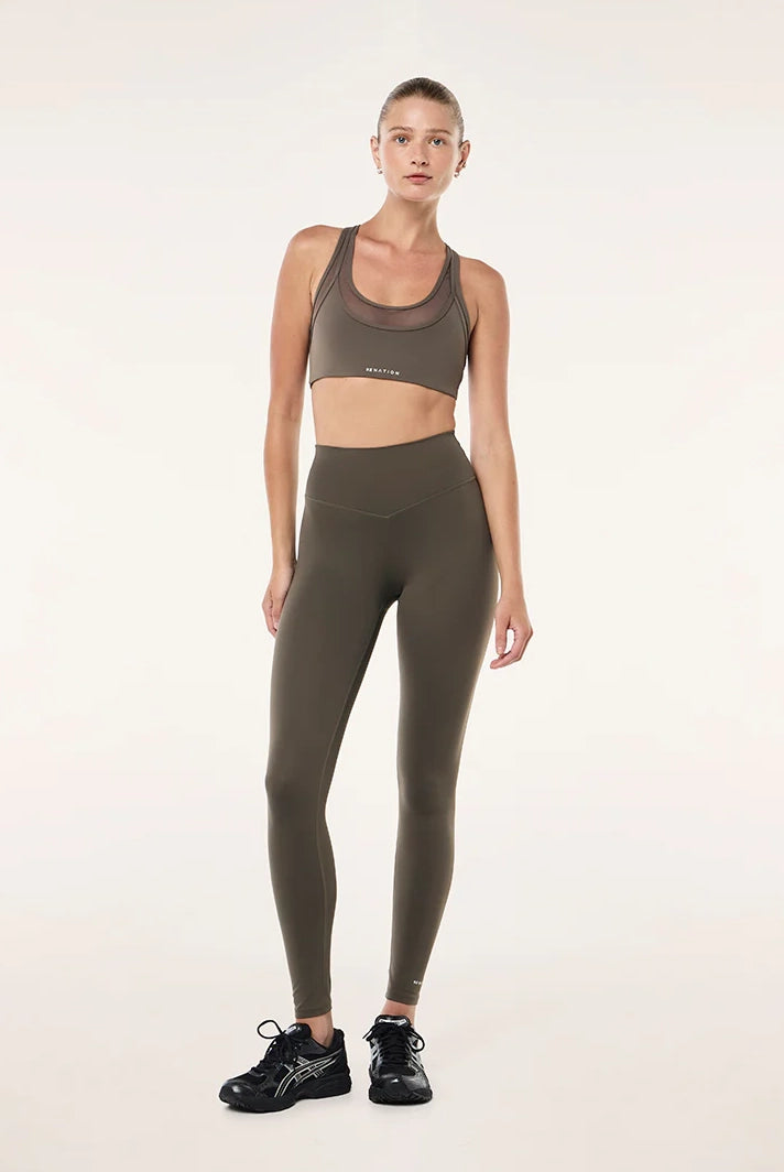 P.E Nation - Signature Full Length Leggings - Major Brown