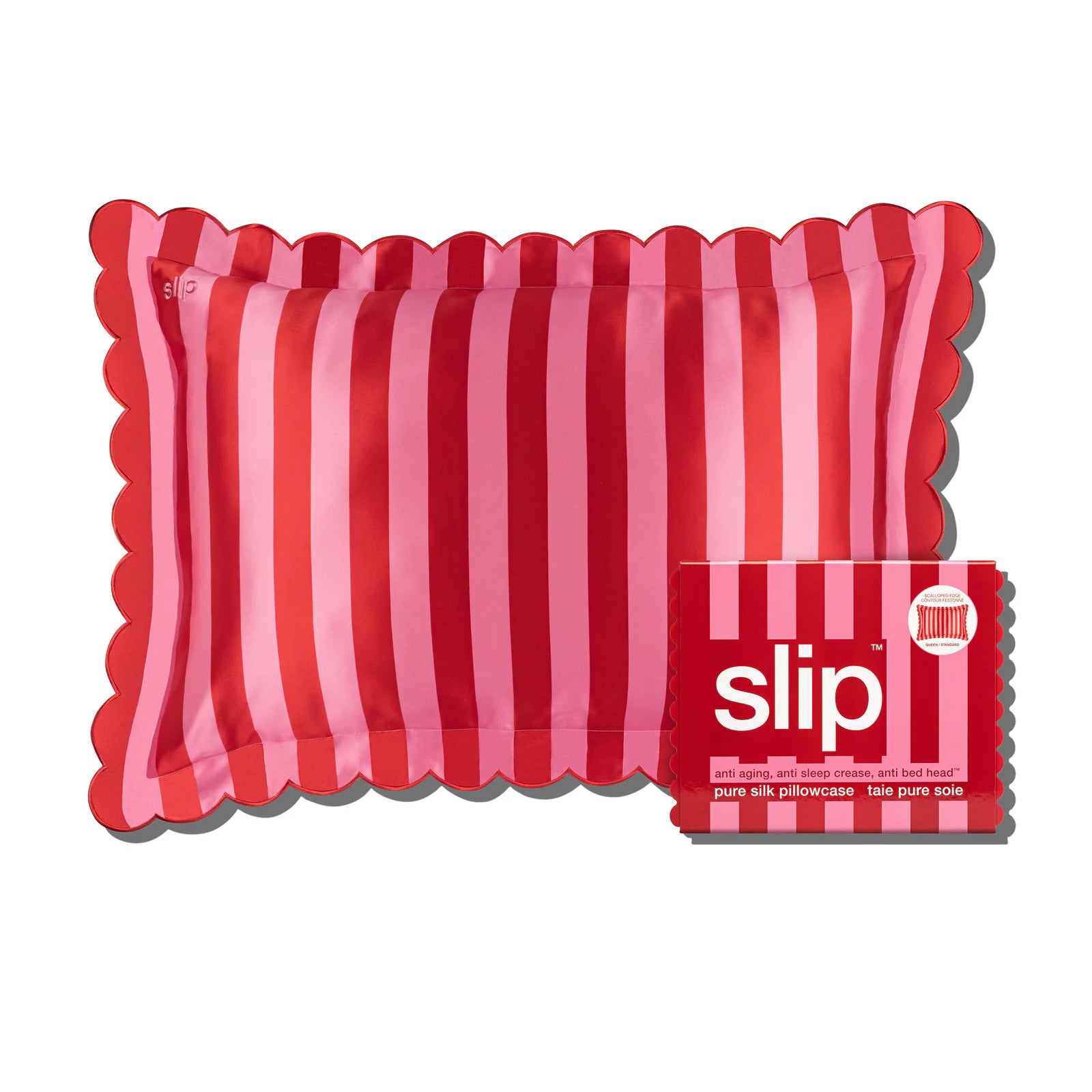 SLIP - Silk Pillowcase with Scalloped Edge - Sunshade