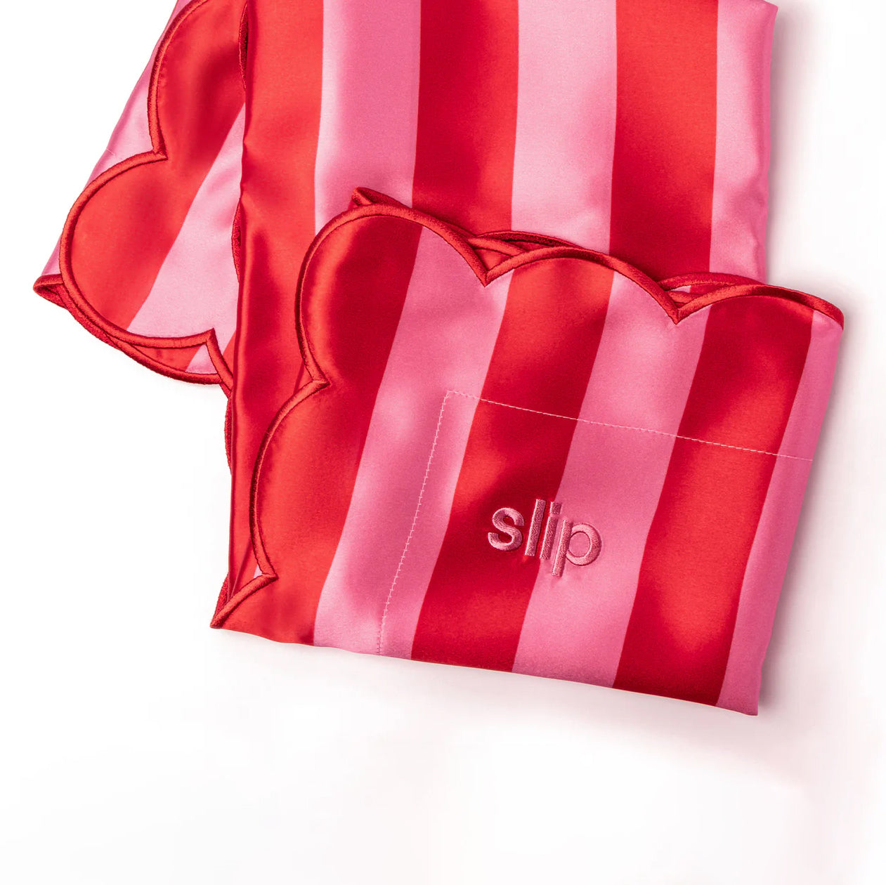 SLIP - Silk Pillowcase with Scalloped Edge - Sunshade
