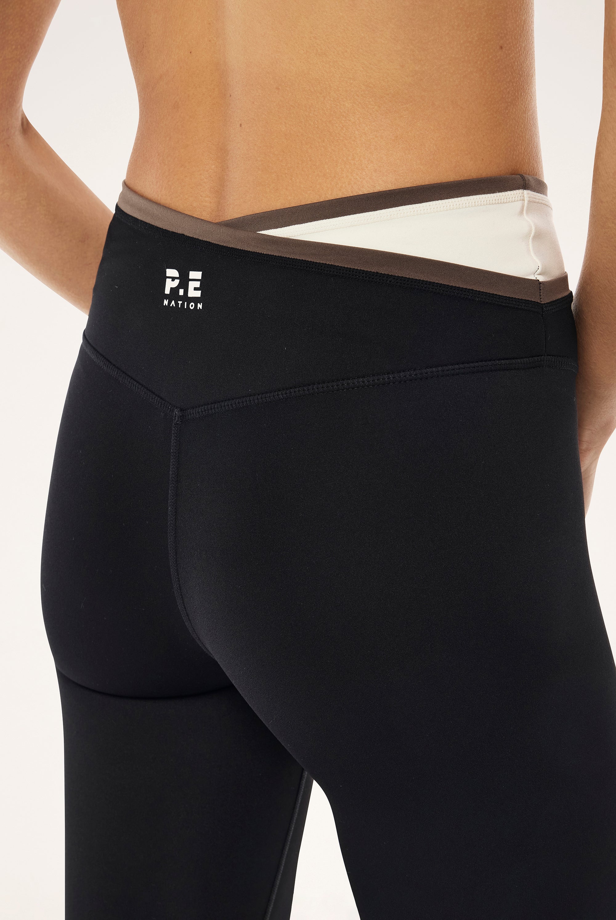 P.E Nation - Status Full Length Leggings - Black/Walnut