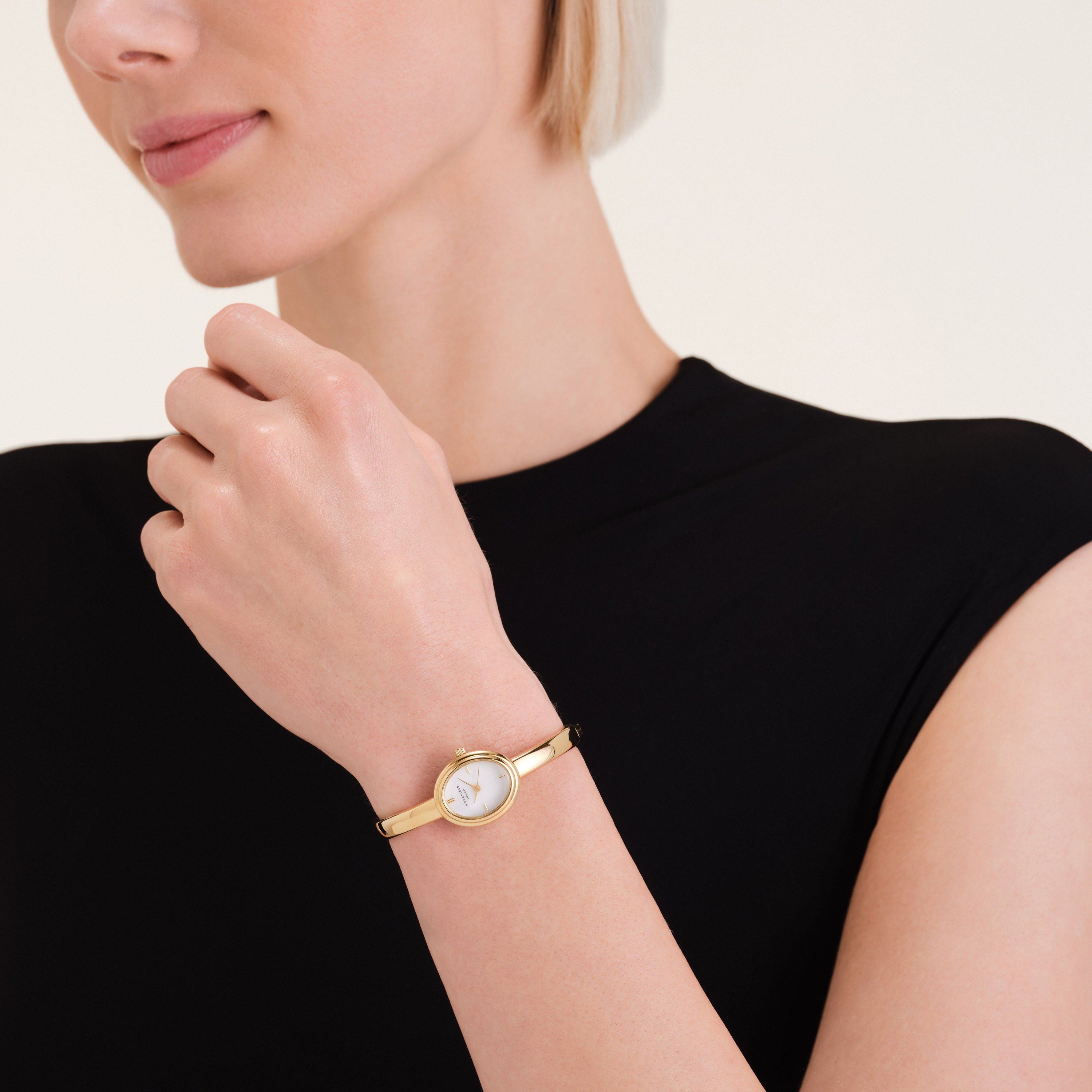 Rosefield - Bangle Watch - Mother of Pearl/Gold