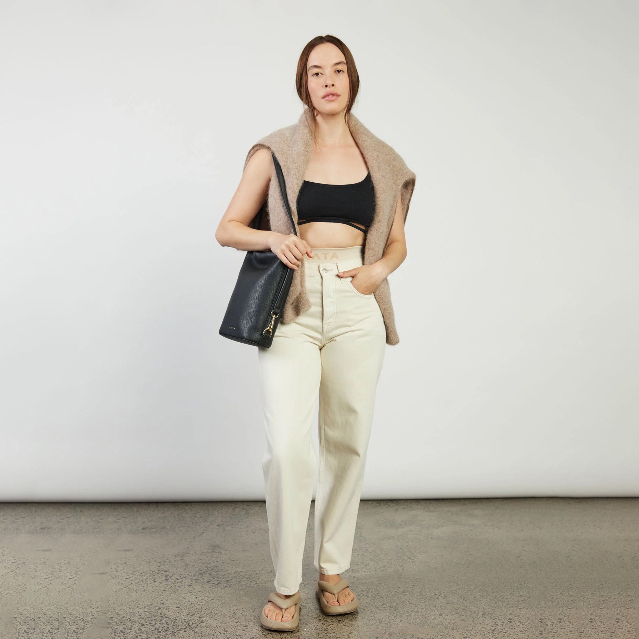 Saben - Jojo Shoulder Bag - Black Pebble