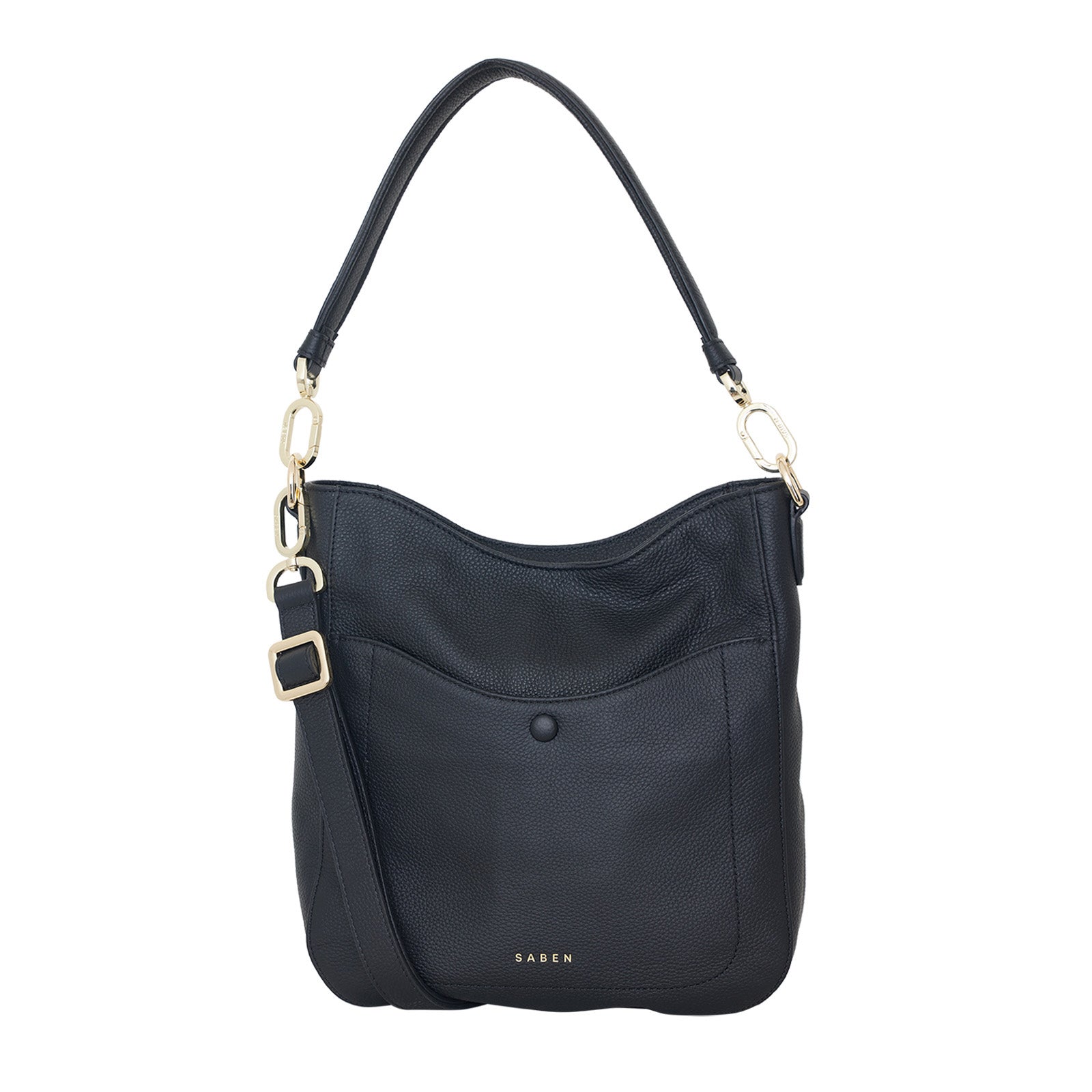 Saben - Rebe Shoulder Bag - Black Luxe