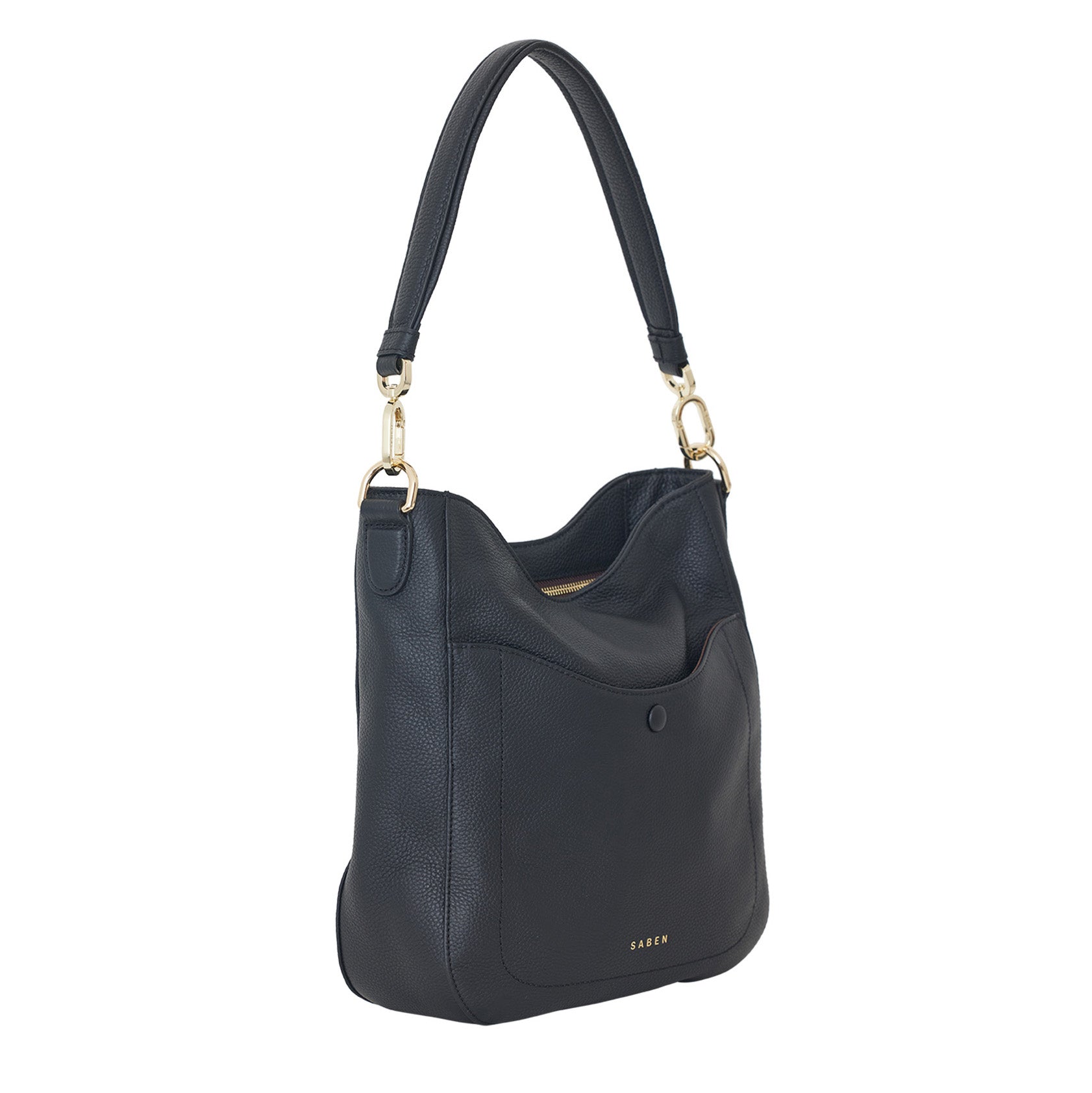 Saben - Rebe Shoulder Bag - Black Luxe