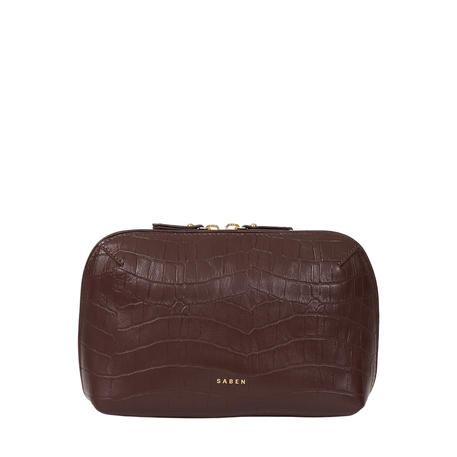 Saben - Tate Tech Pouch - Espresso Croc