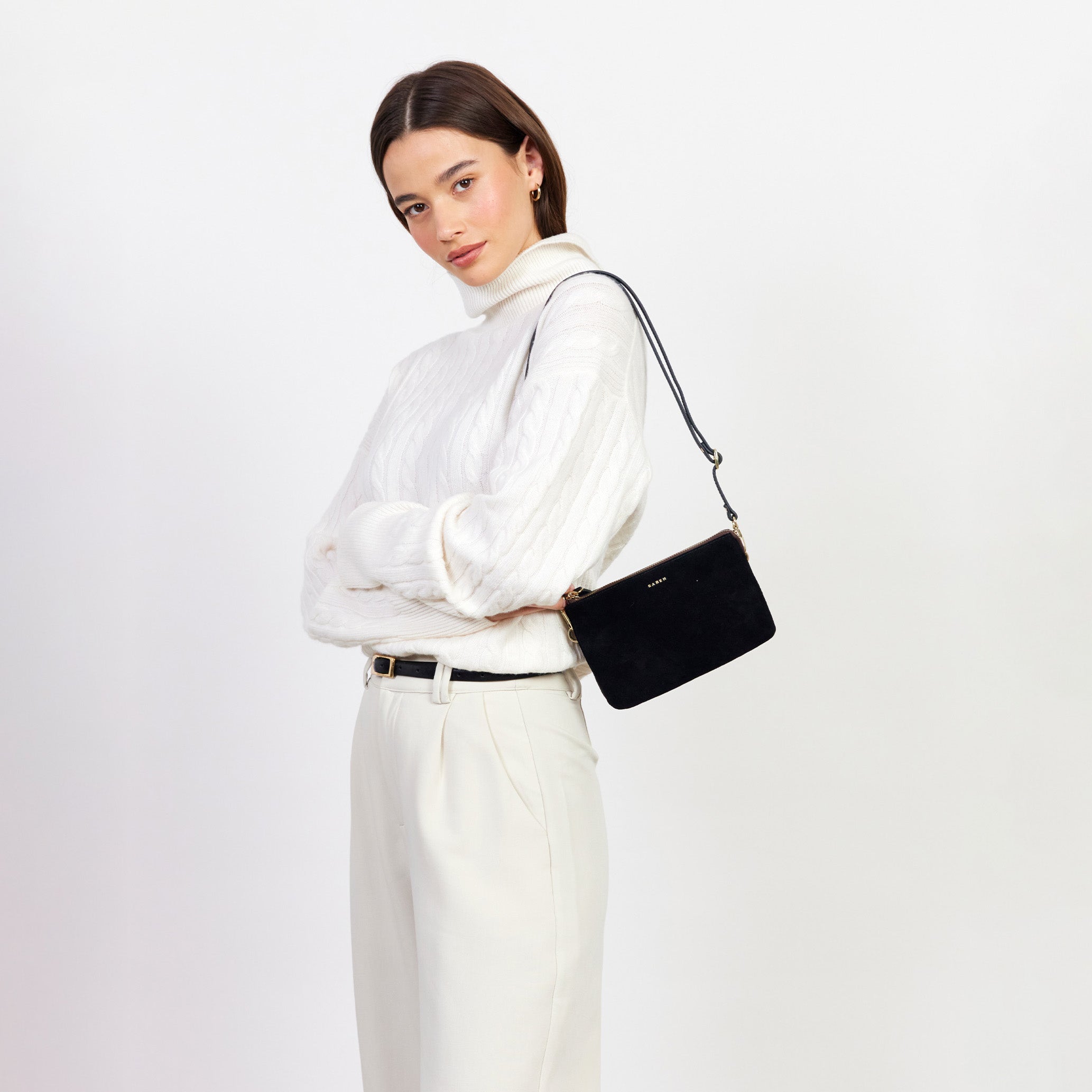 Saben - Tilly Crossbody - Black Suede