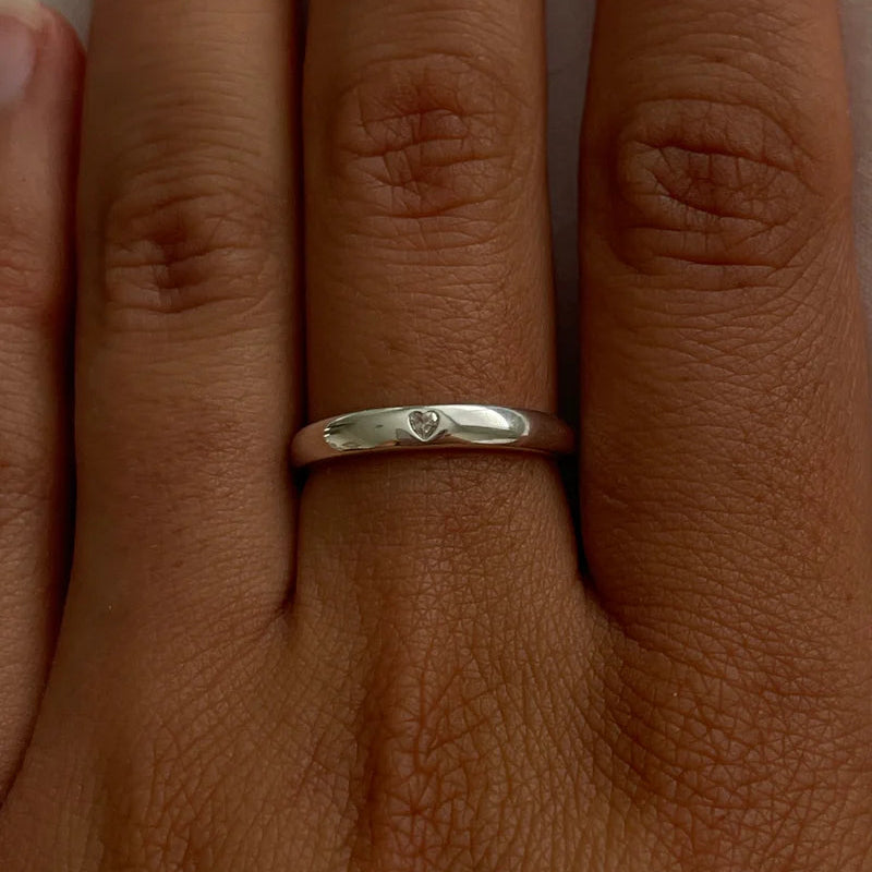 Saint Valentine - True Love Ring - Silver - Size 9