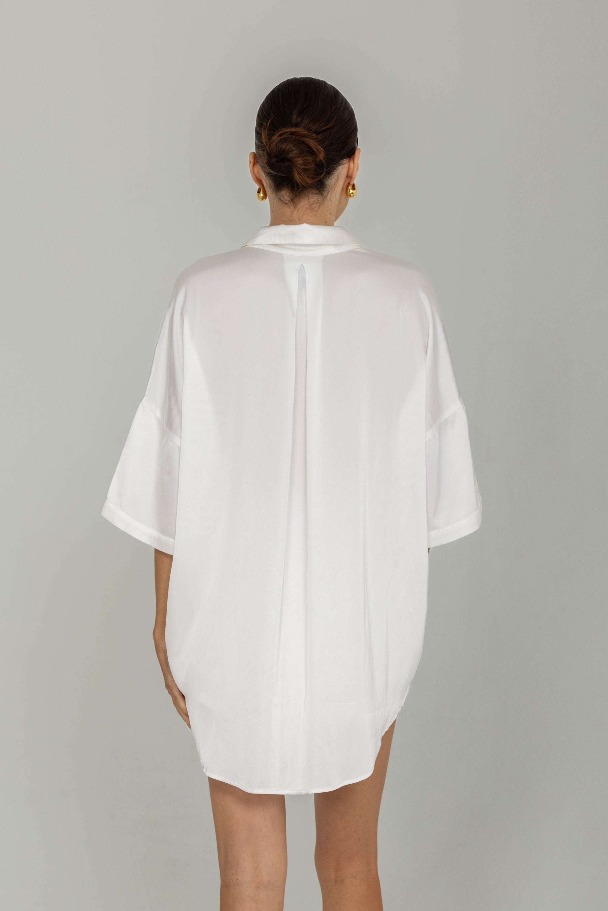 Santiago Shirt - White with Peppa Hart Floral Motif