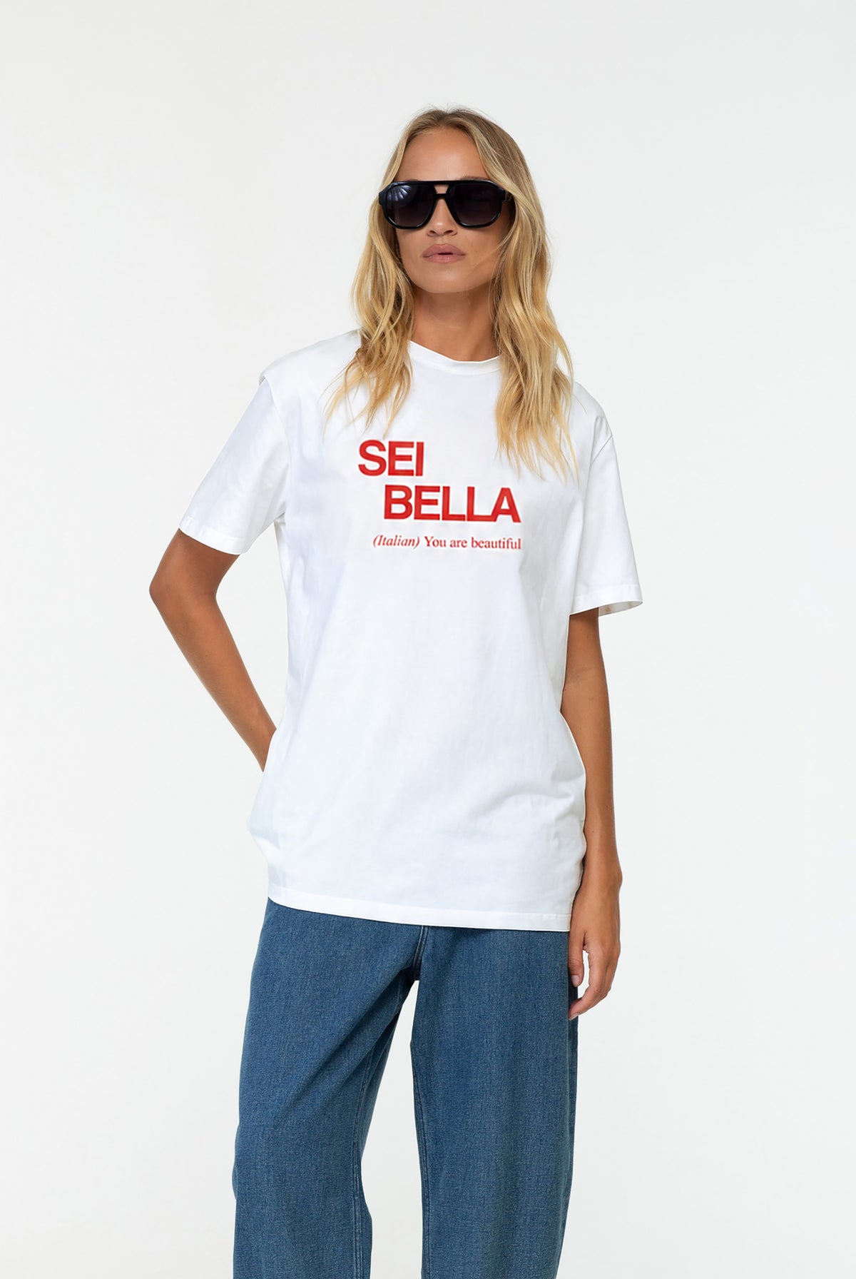 You Are Beautiful Tee | White | Sei Bella by BLAK | PRE-ORDER