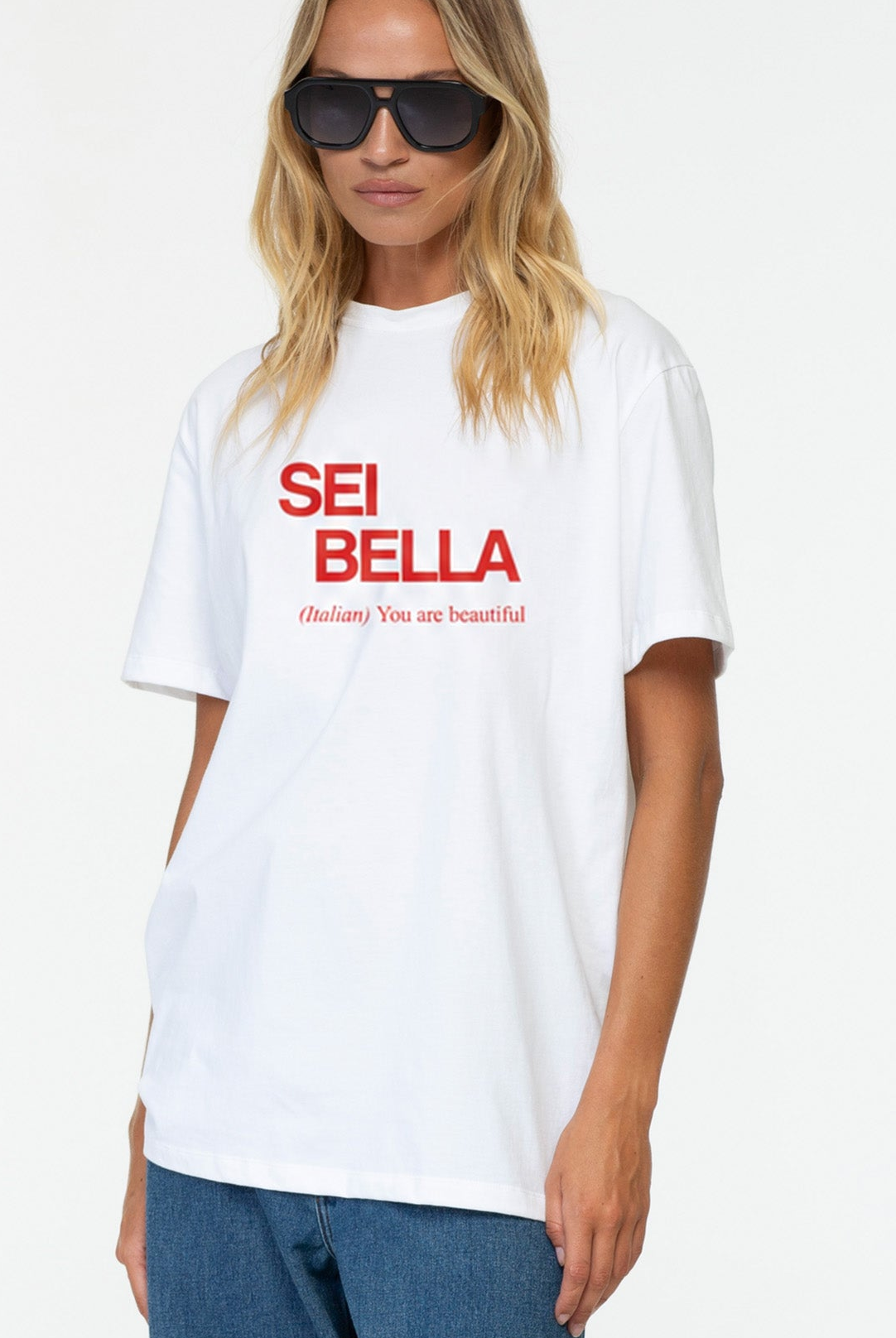 You Are Beautiful Tee | White | Sei Bella by BLAK | PRE-ORDER