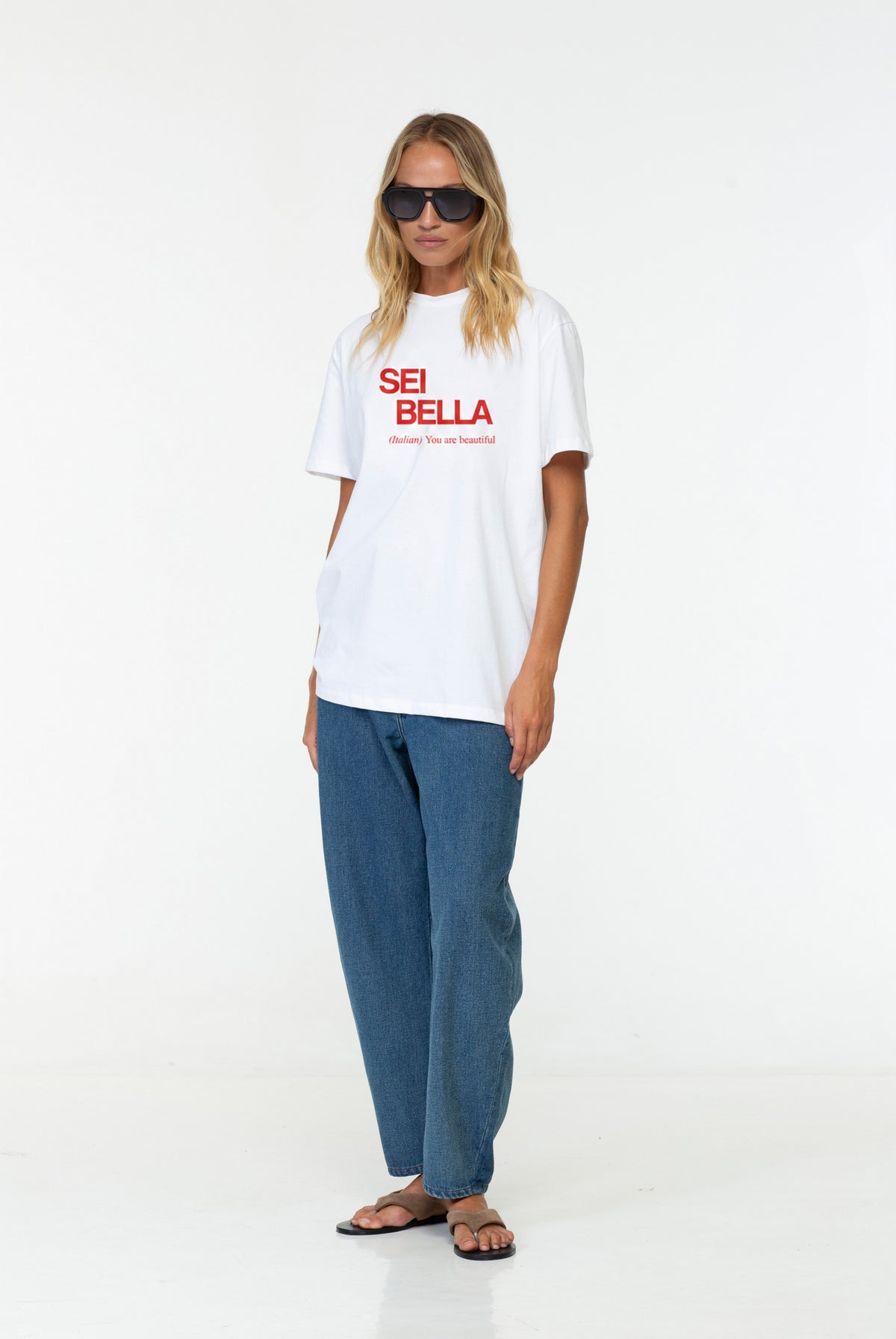 You Are Beautiful Tee | White | Sei Bella by BLAK | PRE-ORDER