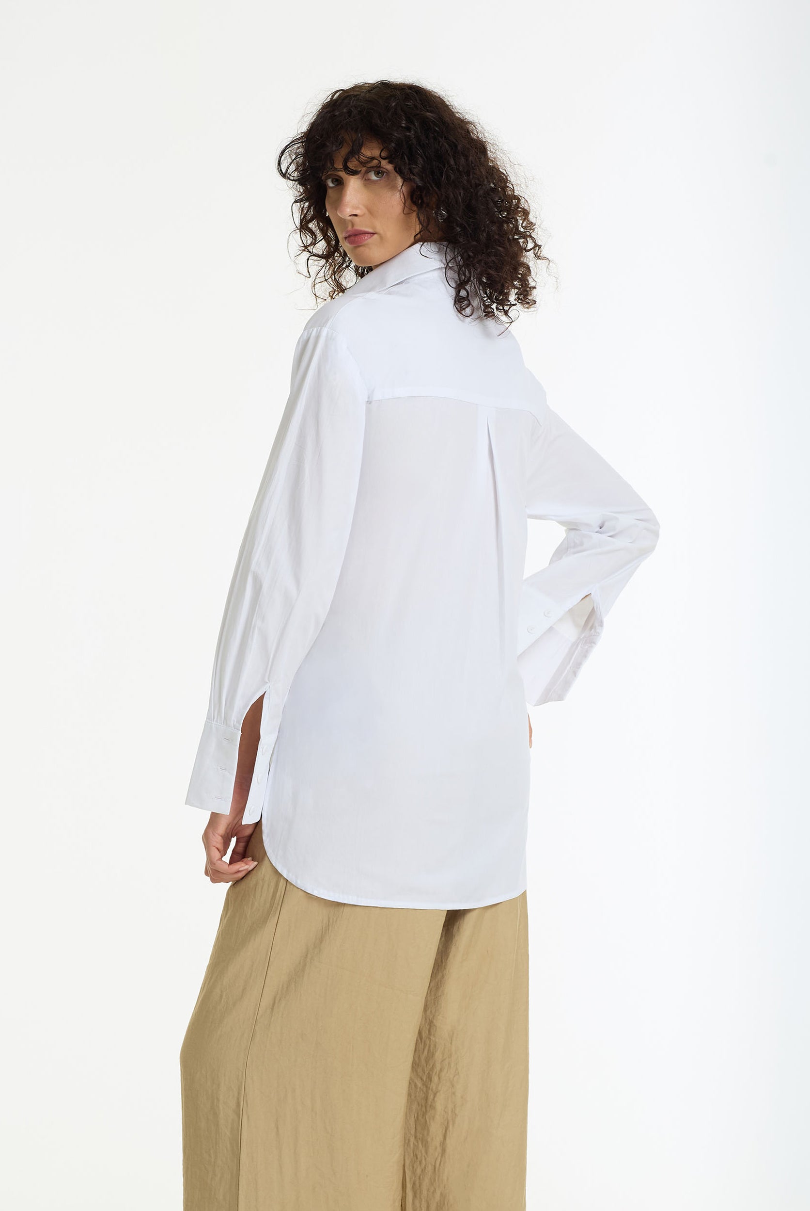 Something About You Tie Waist Cotton Shirt | White | PRE-ORDER