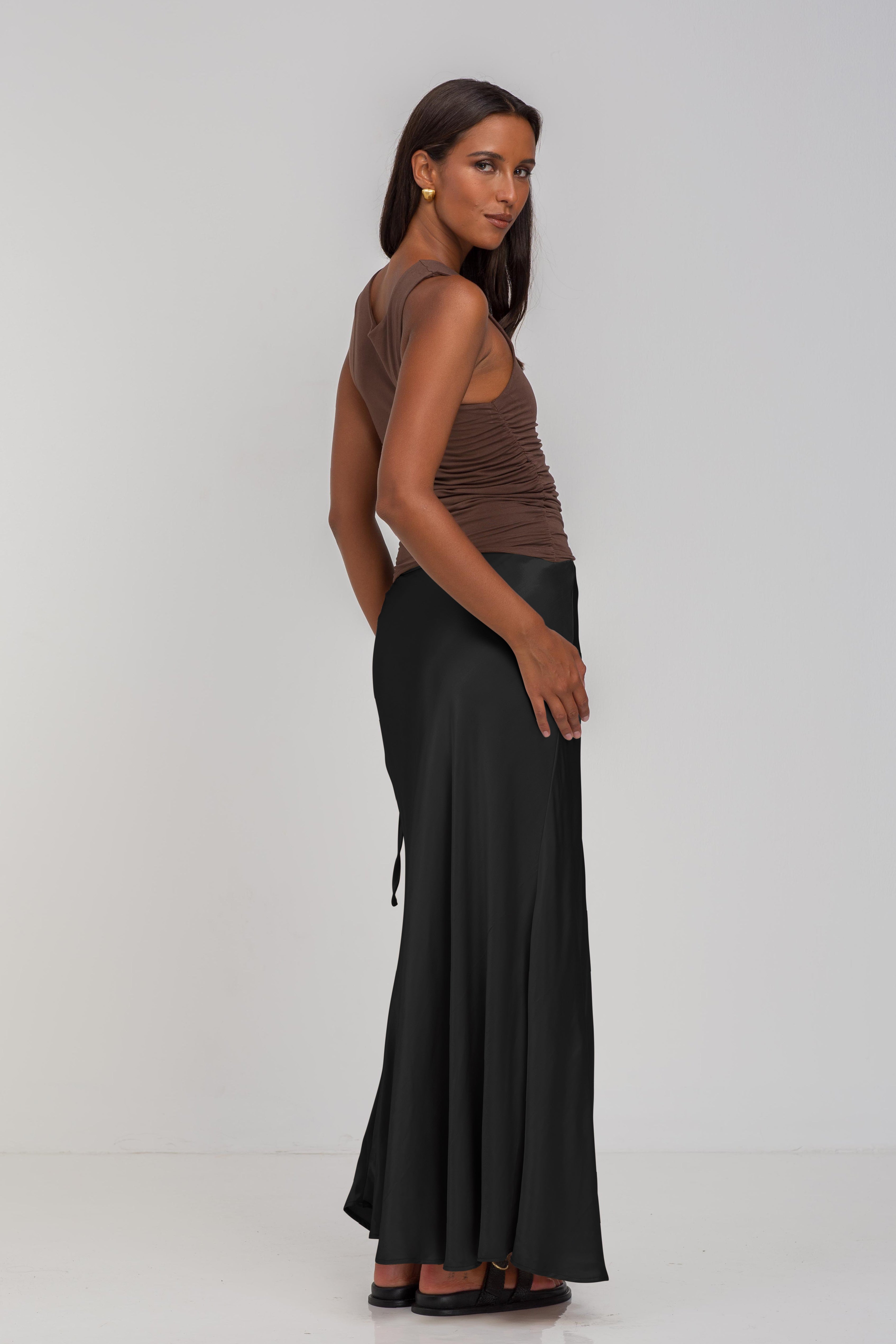 Find Me Wrap Skirt - Black