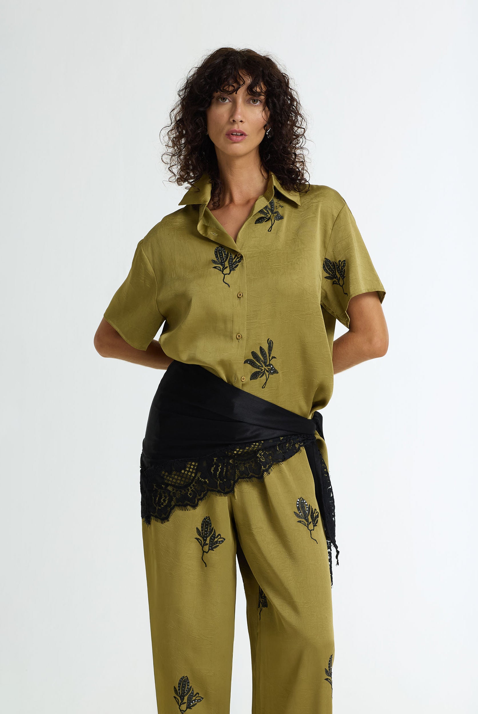PRE-ORDER The Lace Edit Bandana - Black