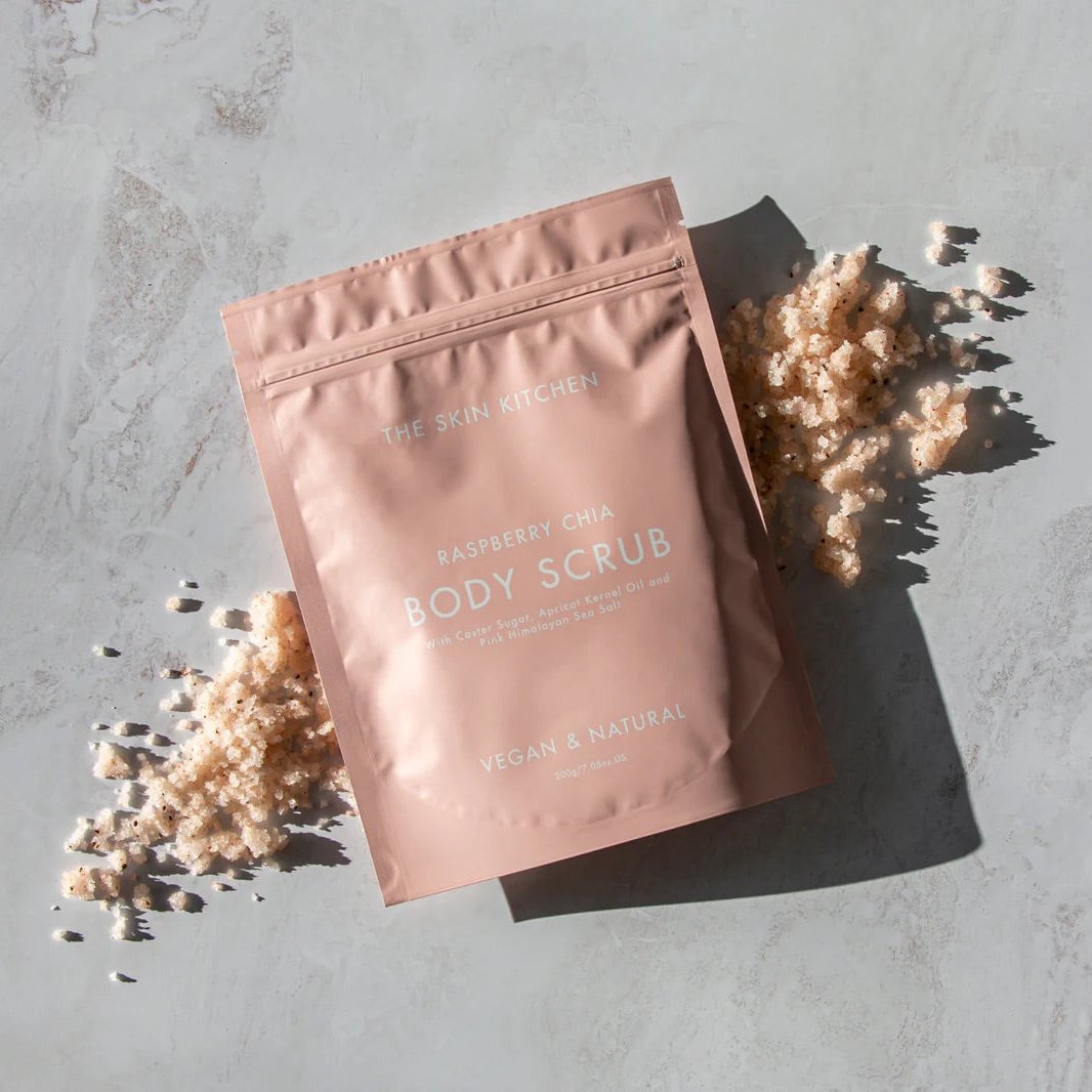 The Skin Kitchen - Raspberry Chia Body Scrub - 200g