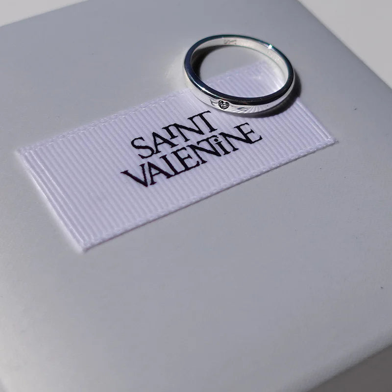 Saint Valentine - True Love Ring - Silver - Size 9