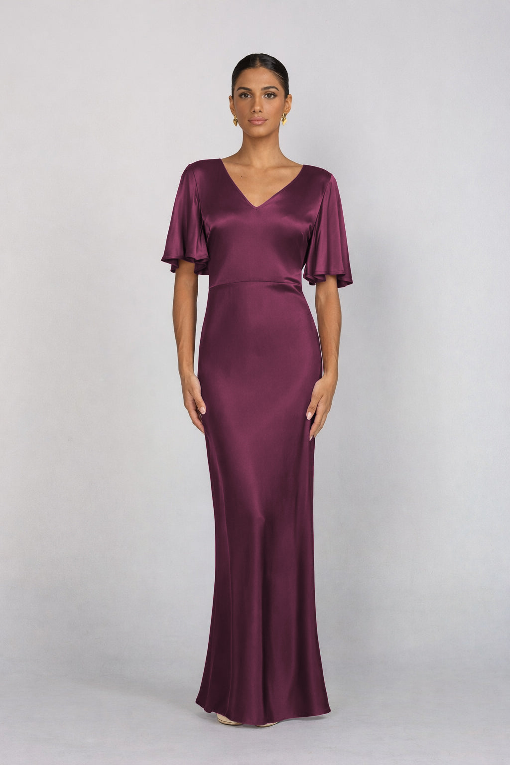 V-Neck Golden Hour Dress - Plushy Purple