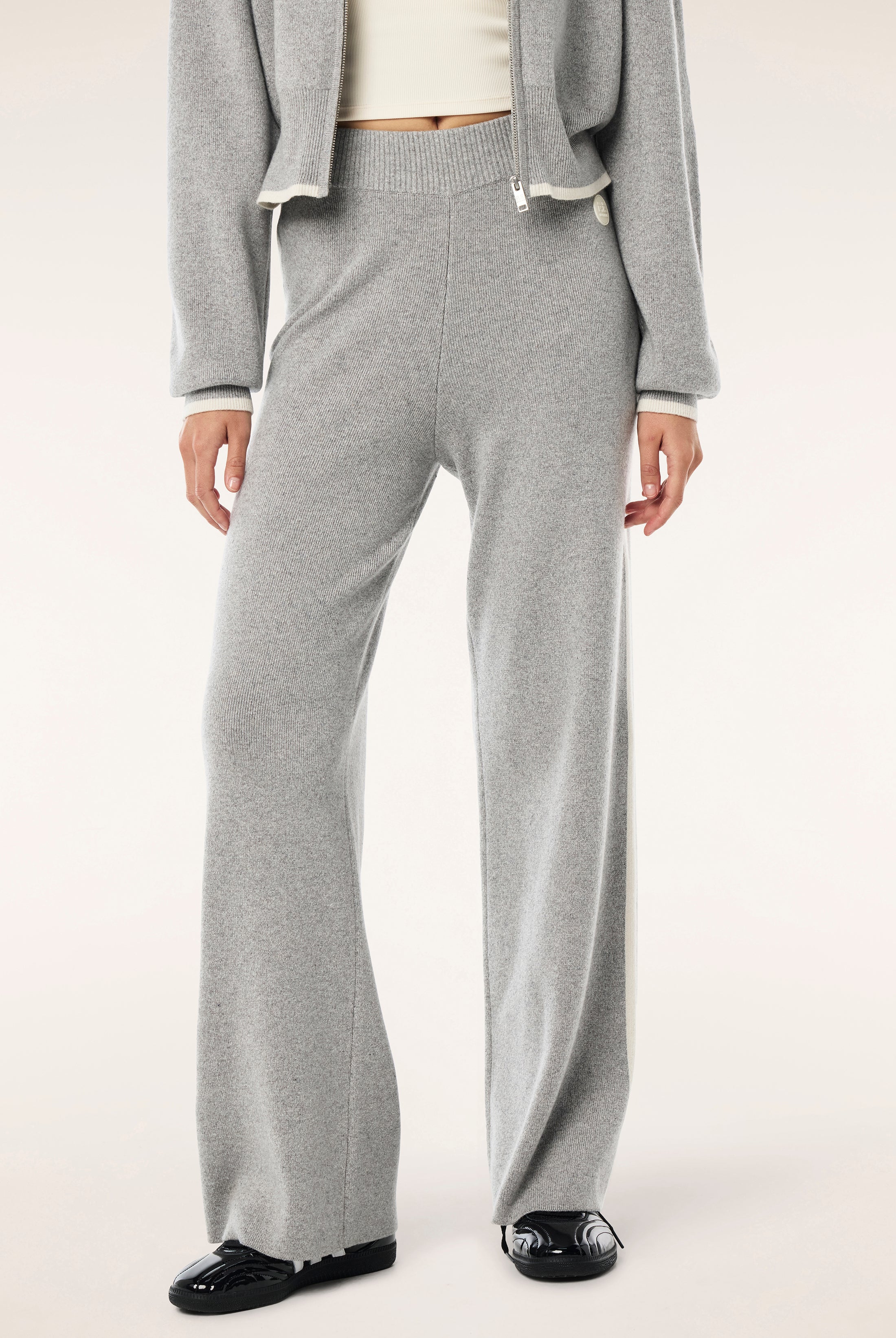 P.E Nation - Verge Knit Pant - Grey Marle