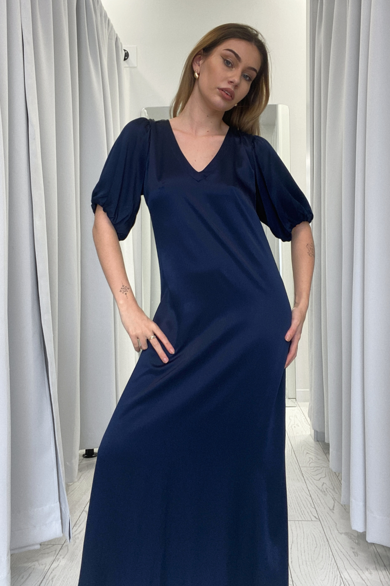 Vallis Dress - Indigo