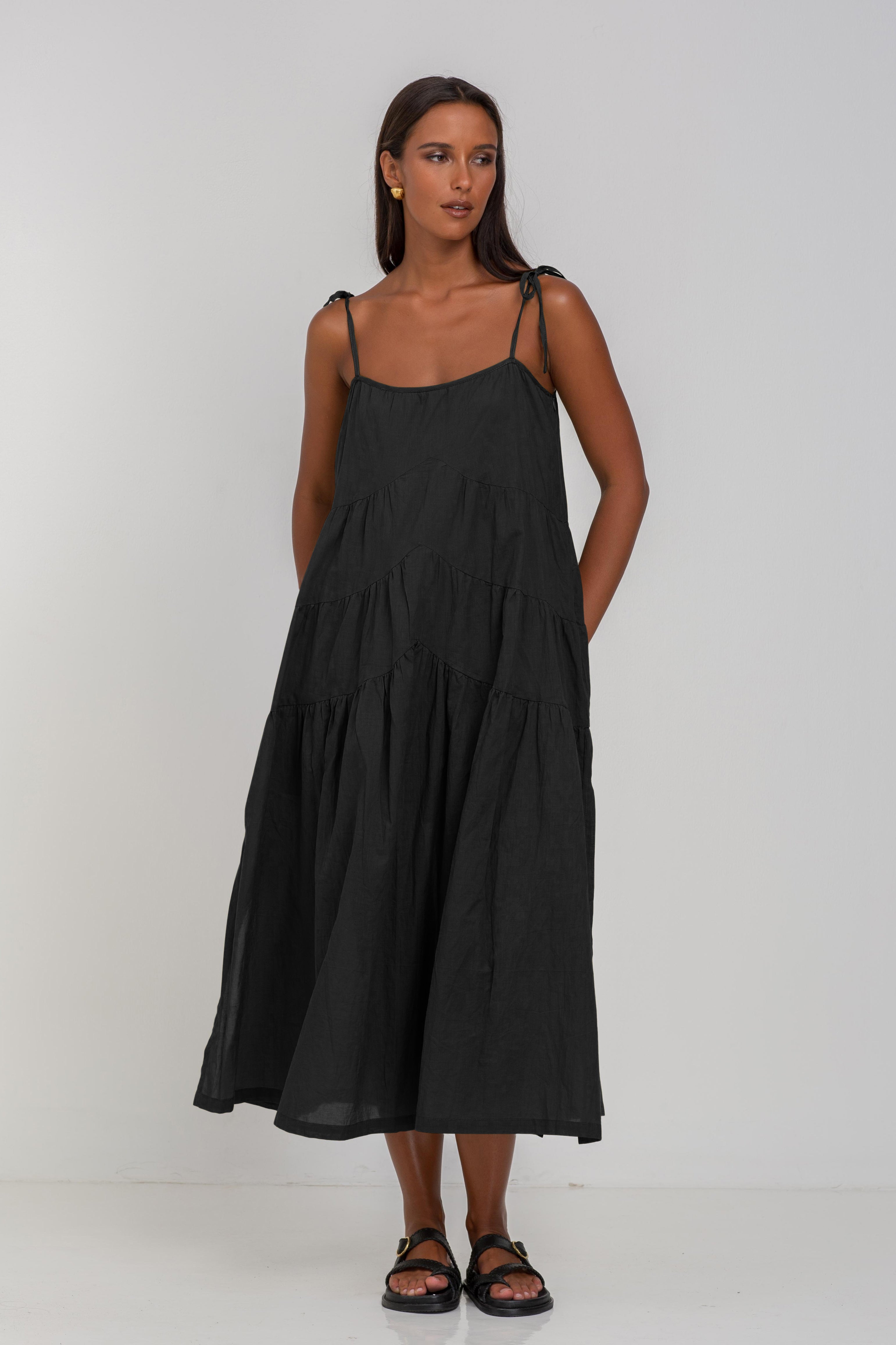 When Time Stood Still Dress - Black