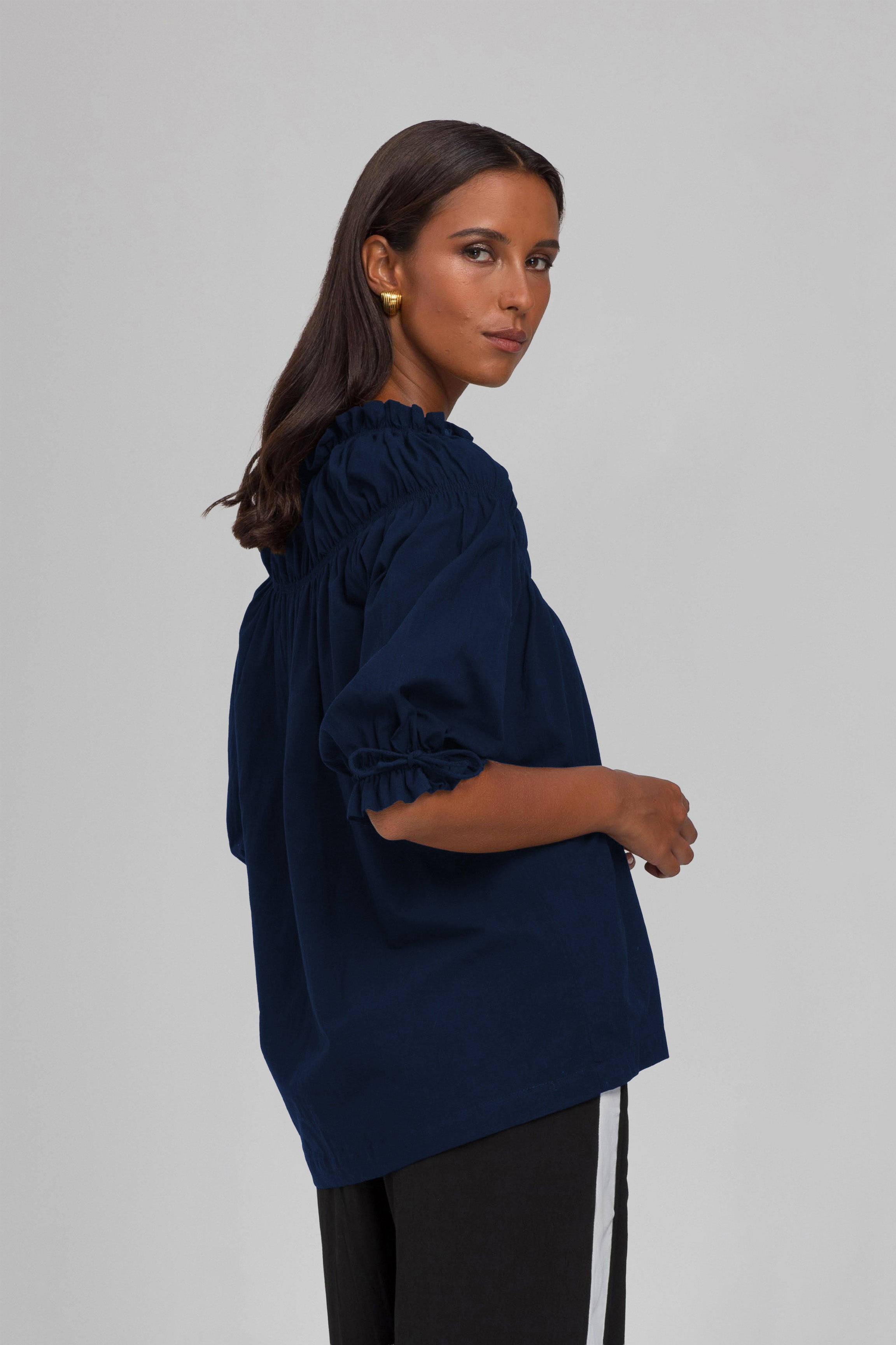 With Hope Top - Navy