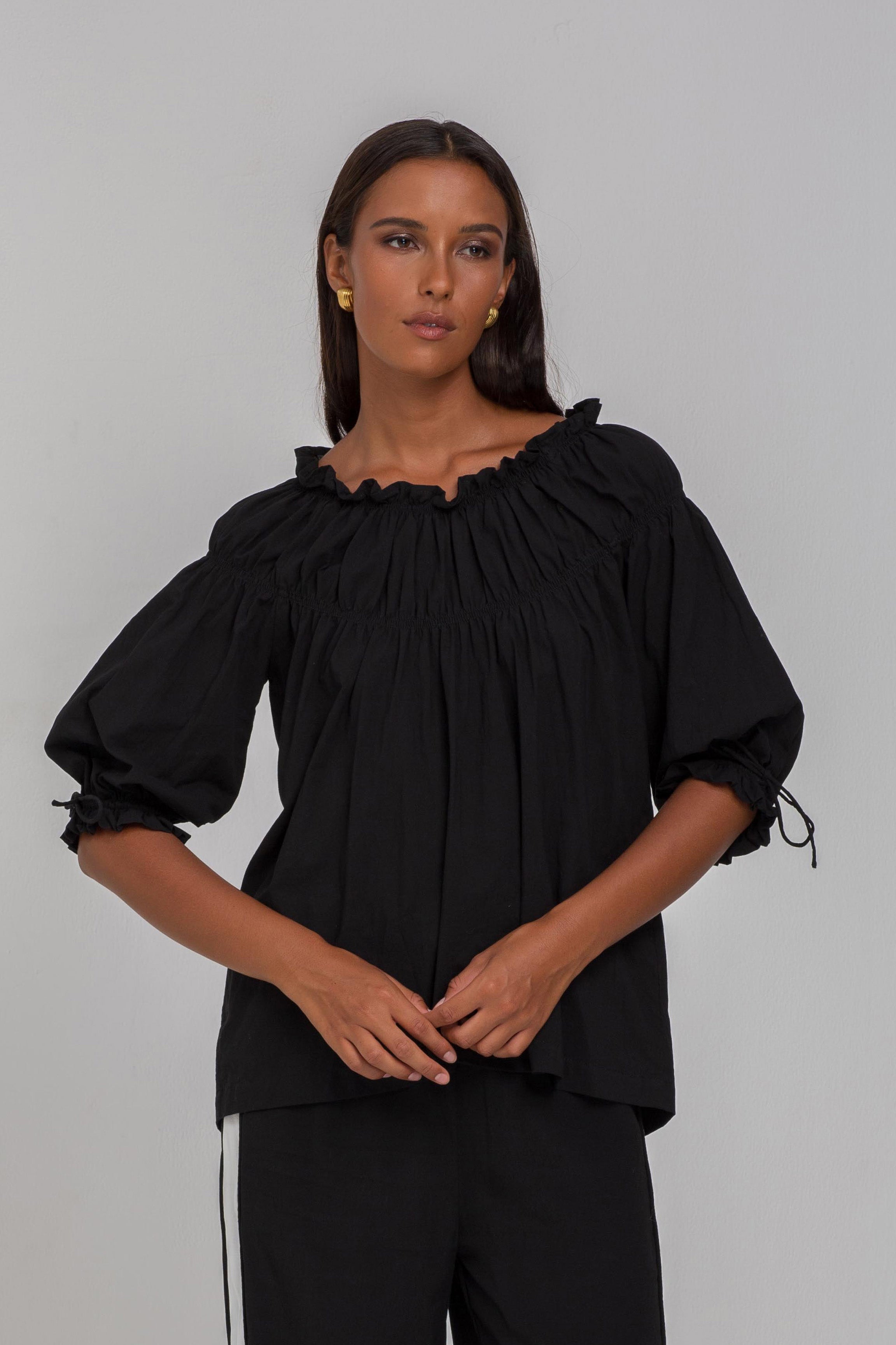 With Hope Top - Black
