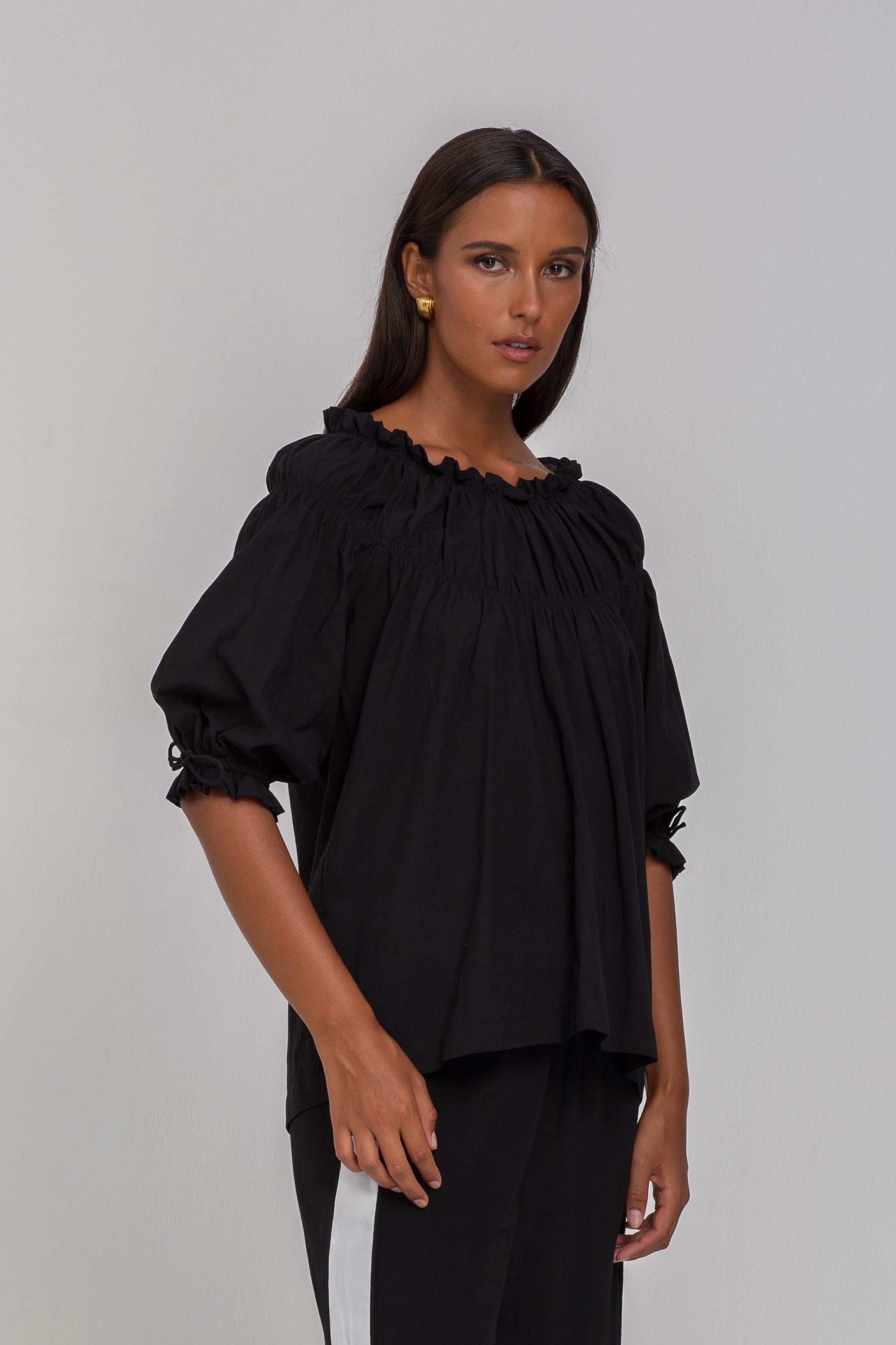 S26/20179 With Hope Top - Black