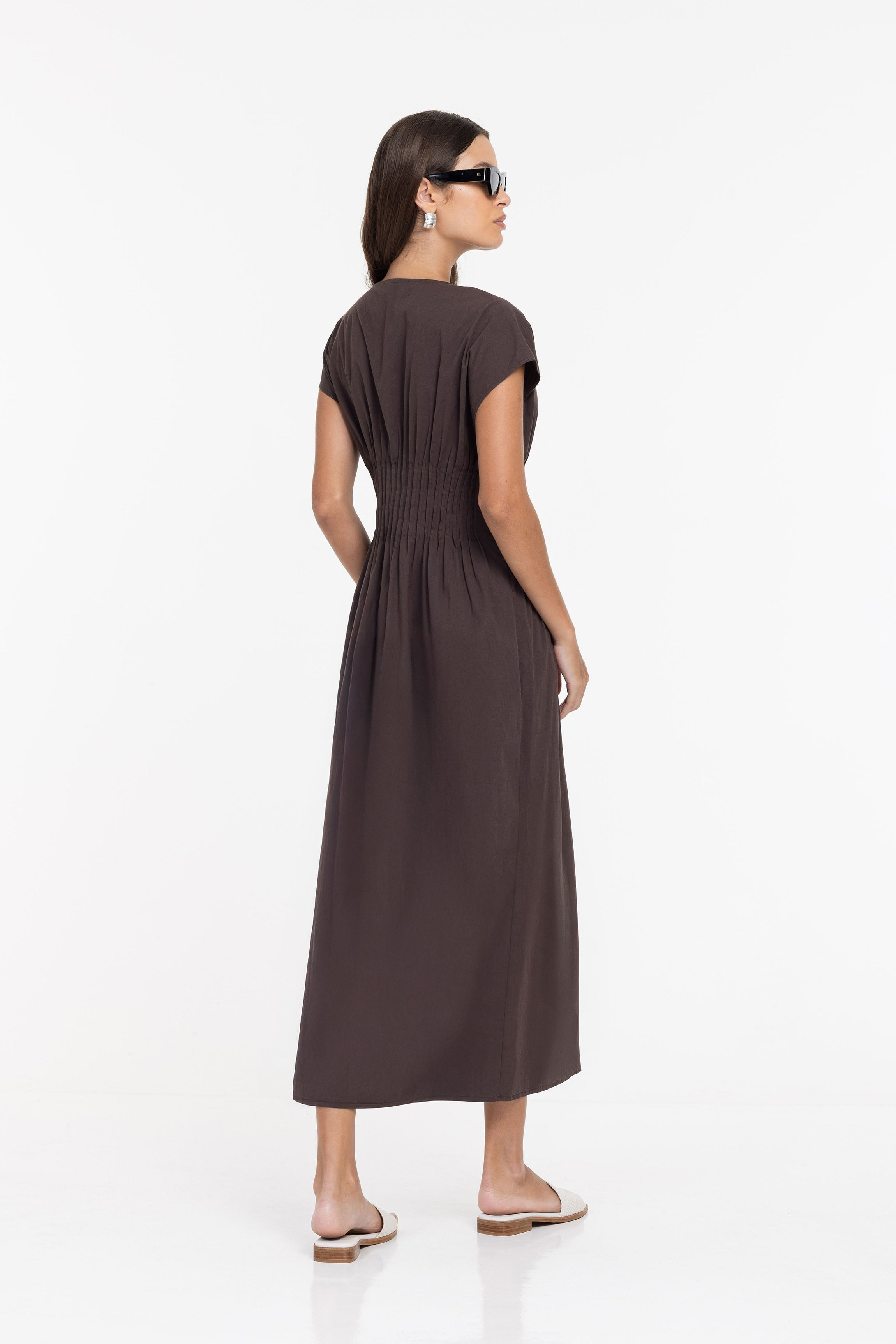 Wrapped In You Dress - Chocolate