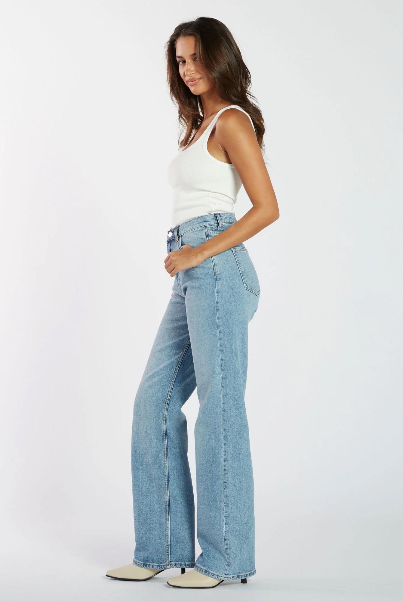 Dr Denim - Echo Straight Jeans - Bay Blue Jay