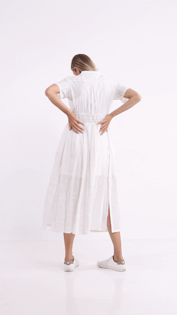 Adrienne Shirt Dress - White