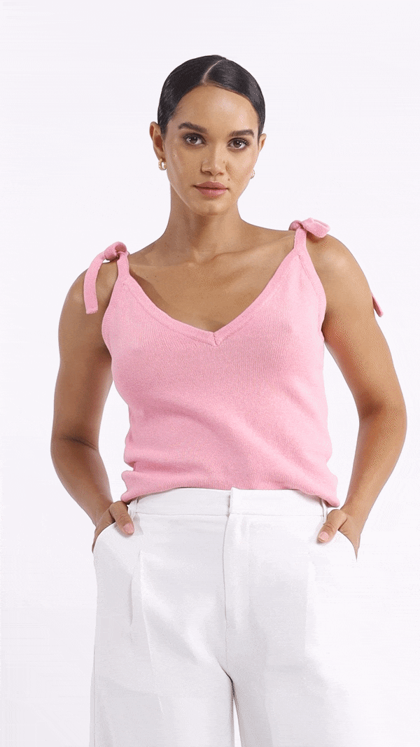 Bow Top - Daisy Pink