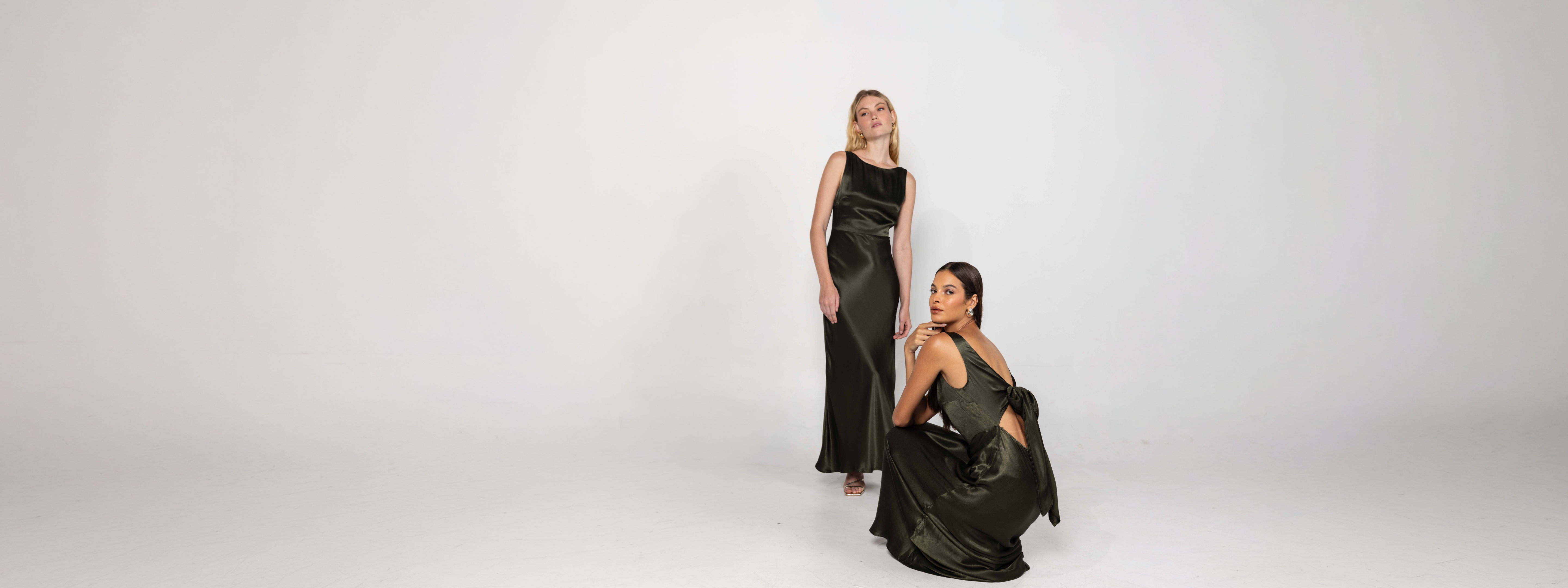 BLAK BRIDESMAIDS DRESSES