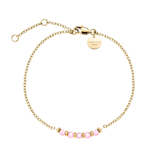 Rosefield Pink 5 Stone Bracelet