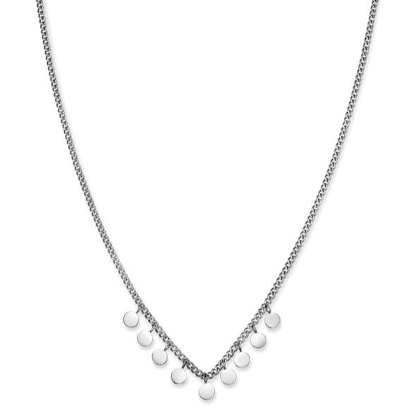 Rosefield Multi Micro Charm Necklace - Silver