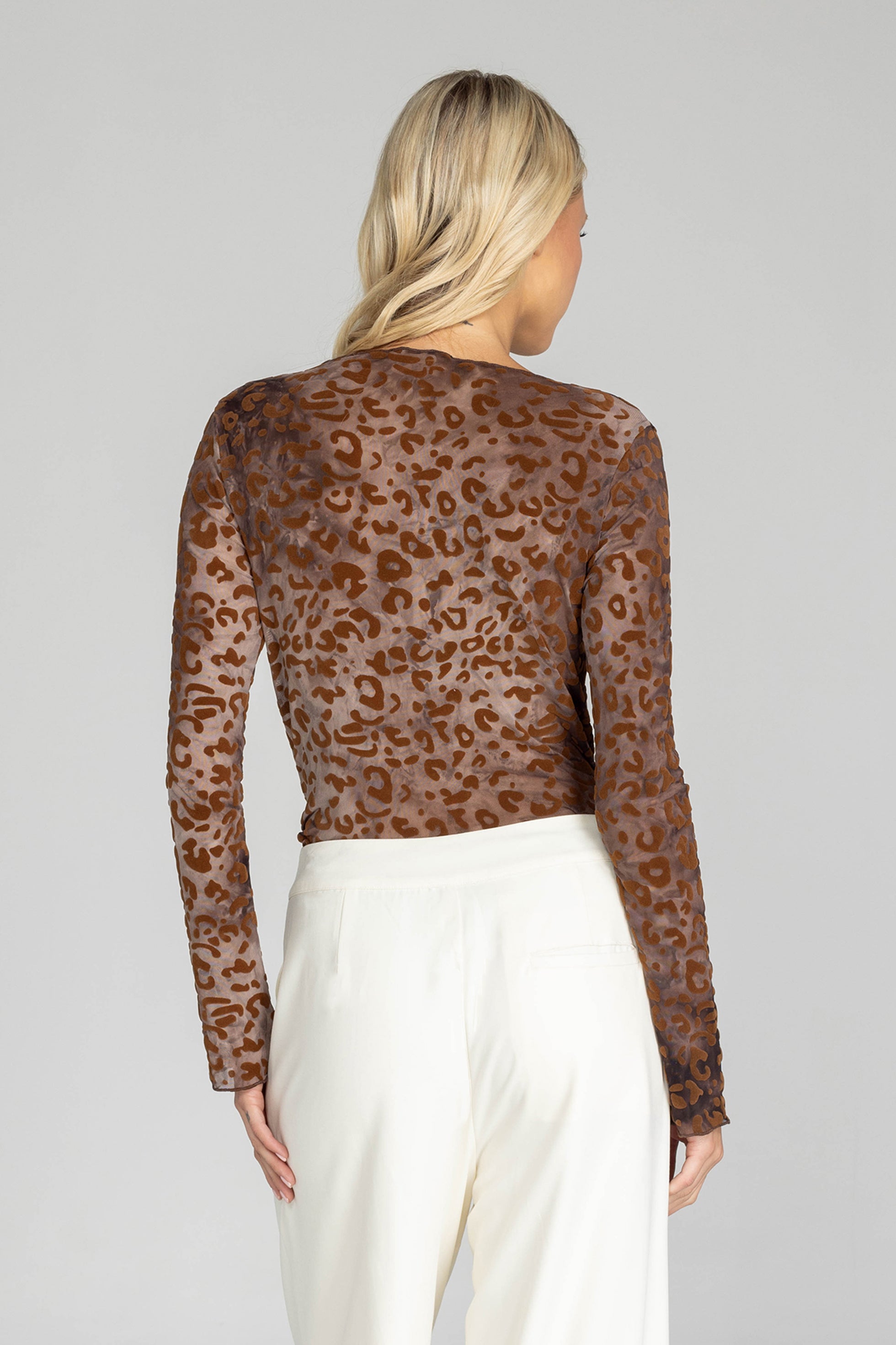 Gigi Top - Brown Leopard