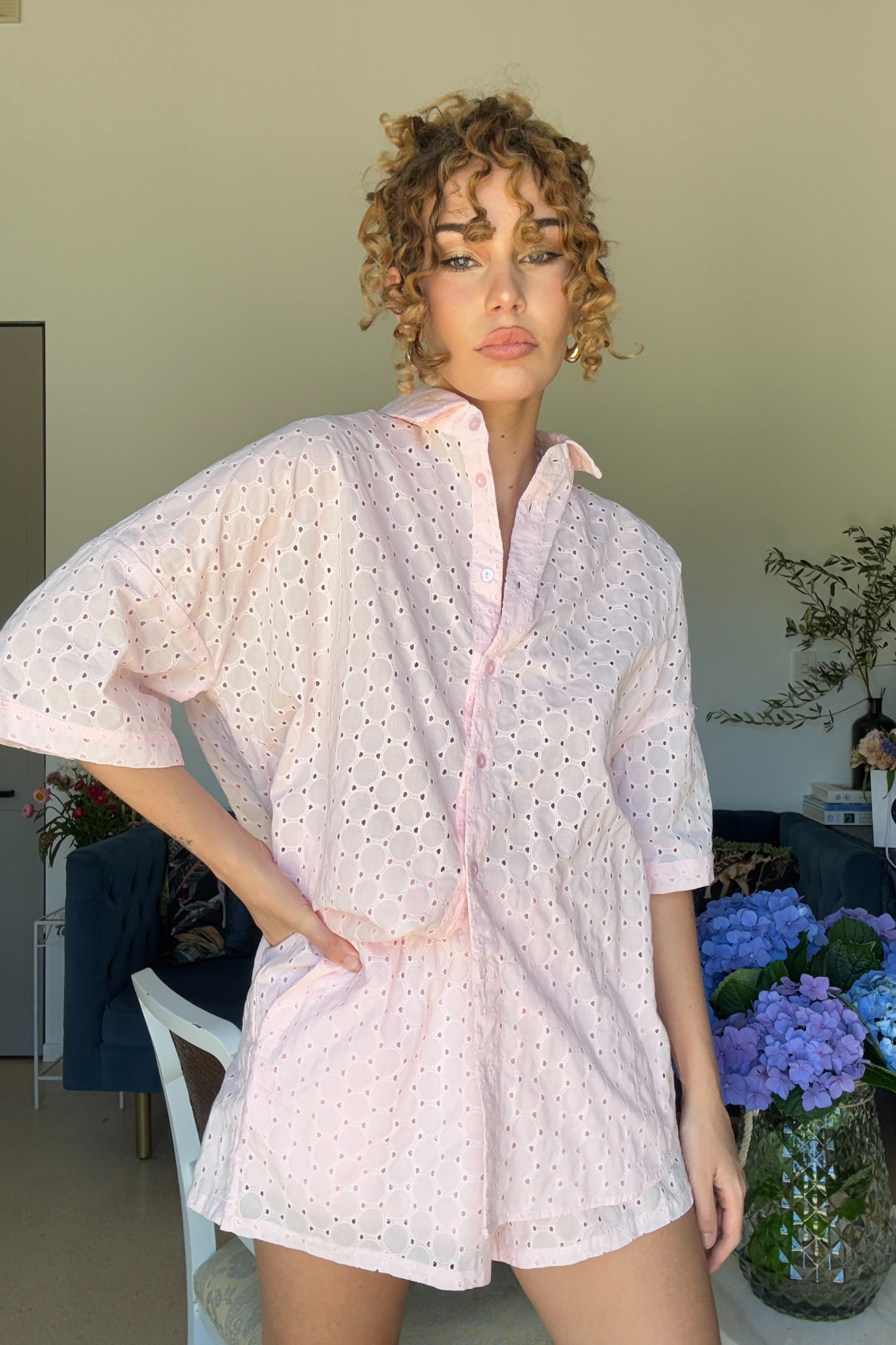 Santiago Shirt -  Light Pink