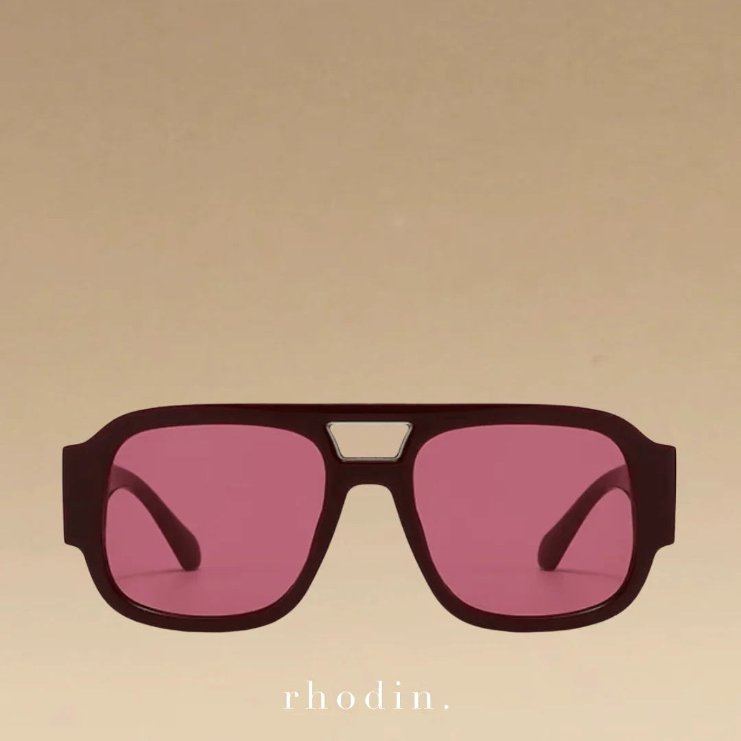 Rhodin - Sunset Coffee Run Sunglasses - Burgundy - Classic