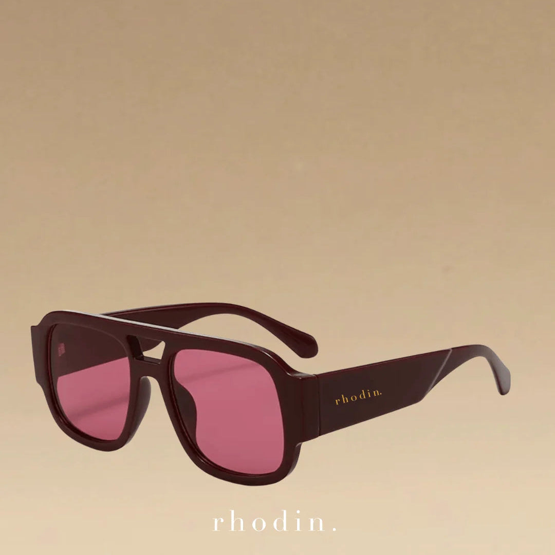 Rhodin - Sunset Coffee Run Sunglasses - Burgundy - Classic