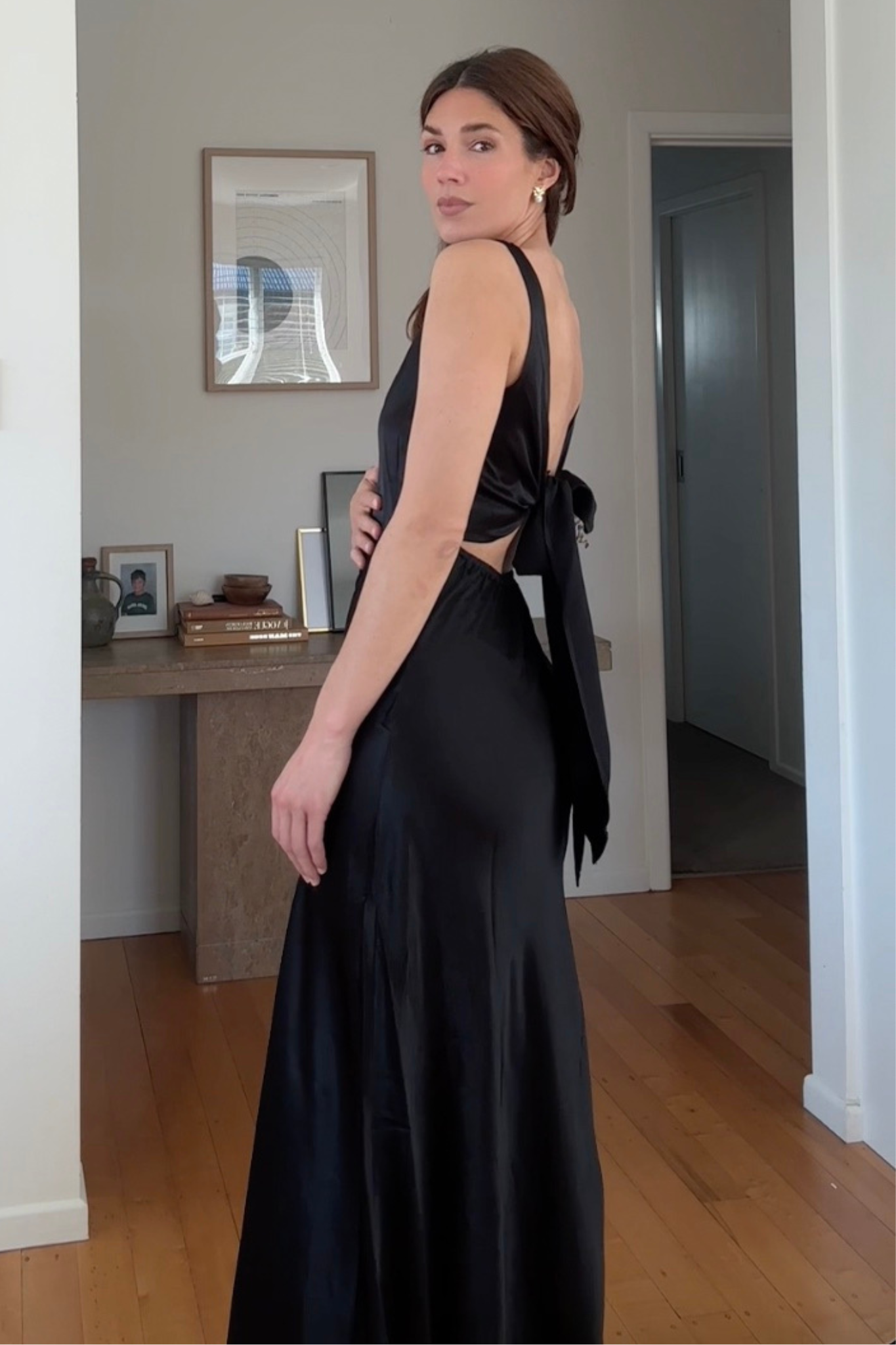 A Walk to Remember Dress - Black Satin