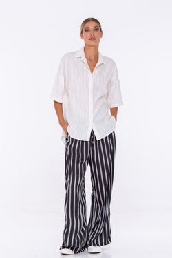 Supreme Pant - Black/White Stripe