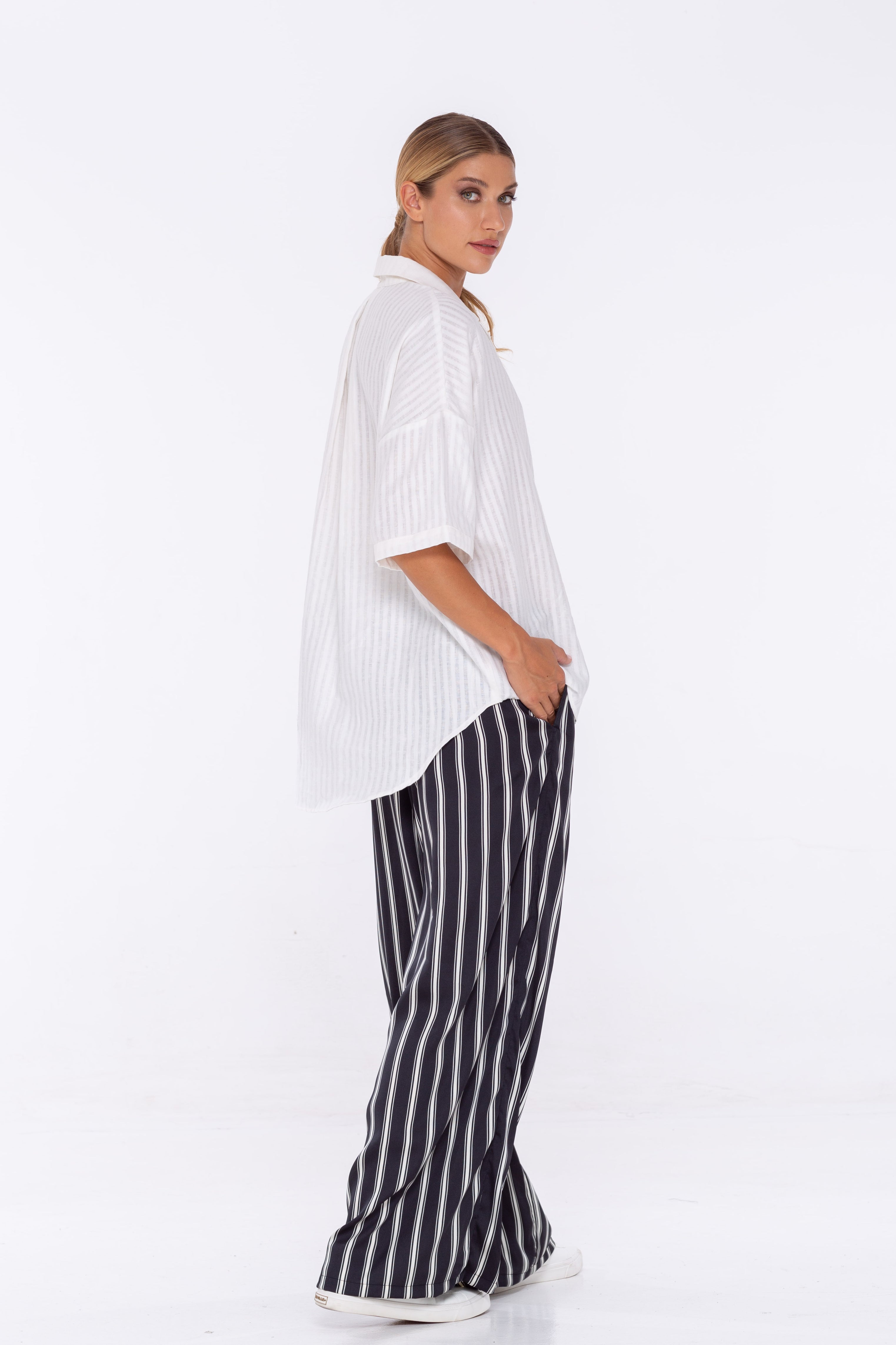Supreme Pant - Black/White Stripe